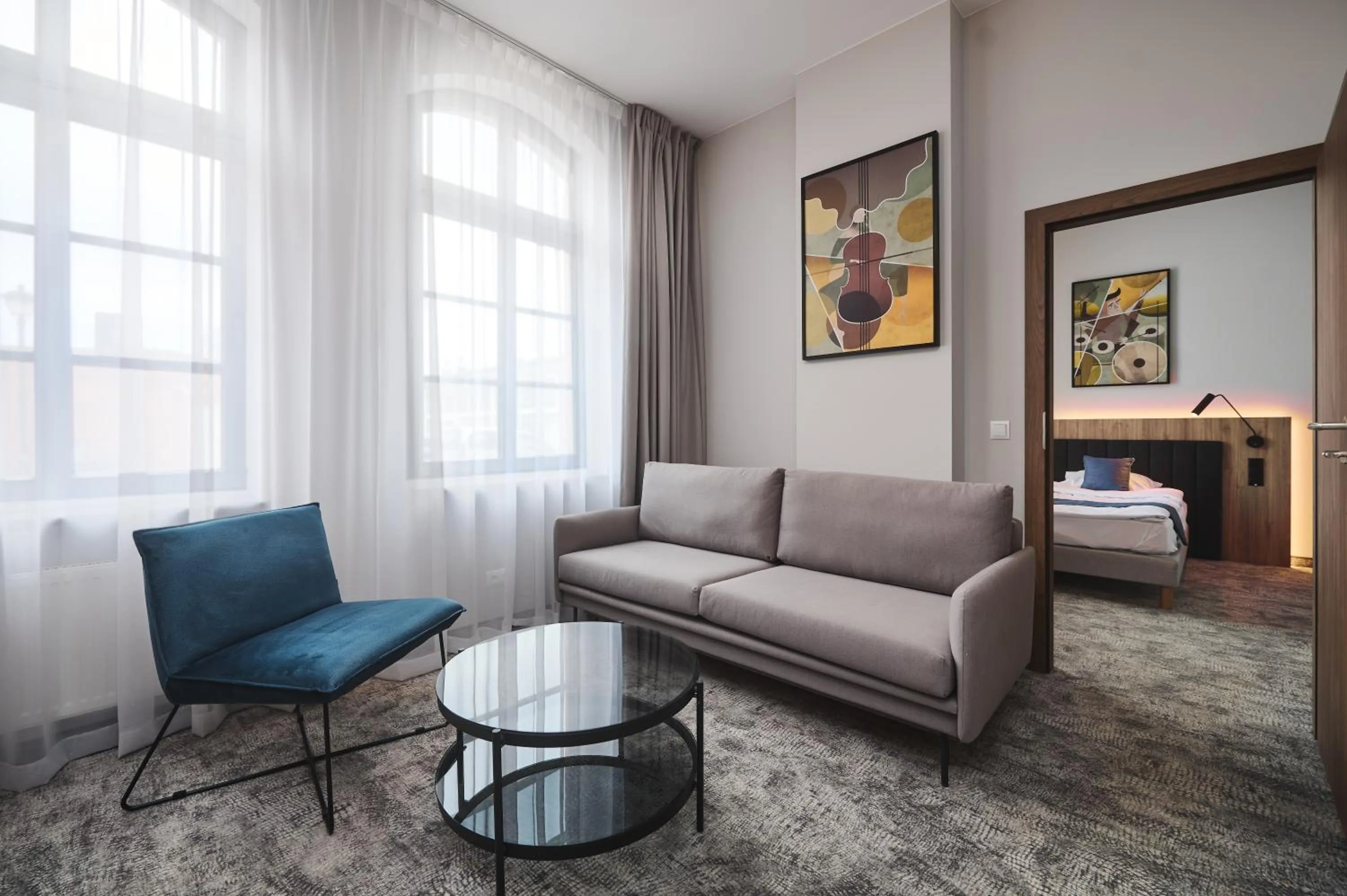 Living room in Hotel Halo Szczecin