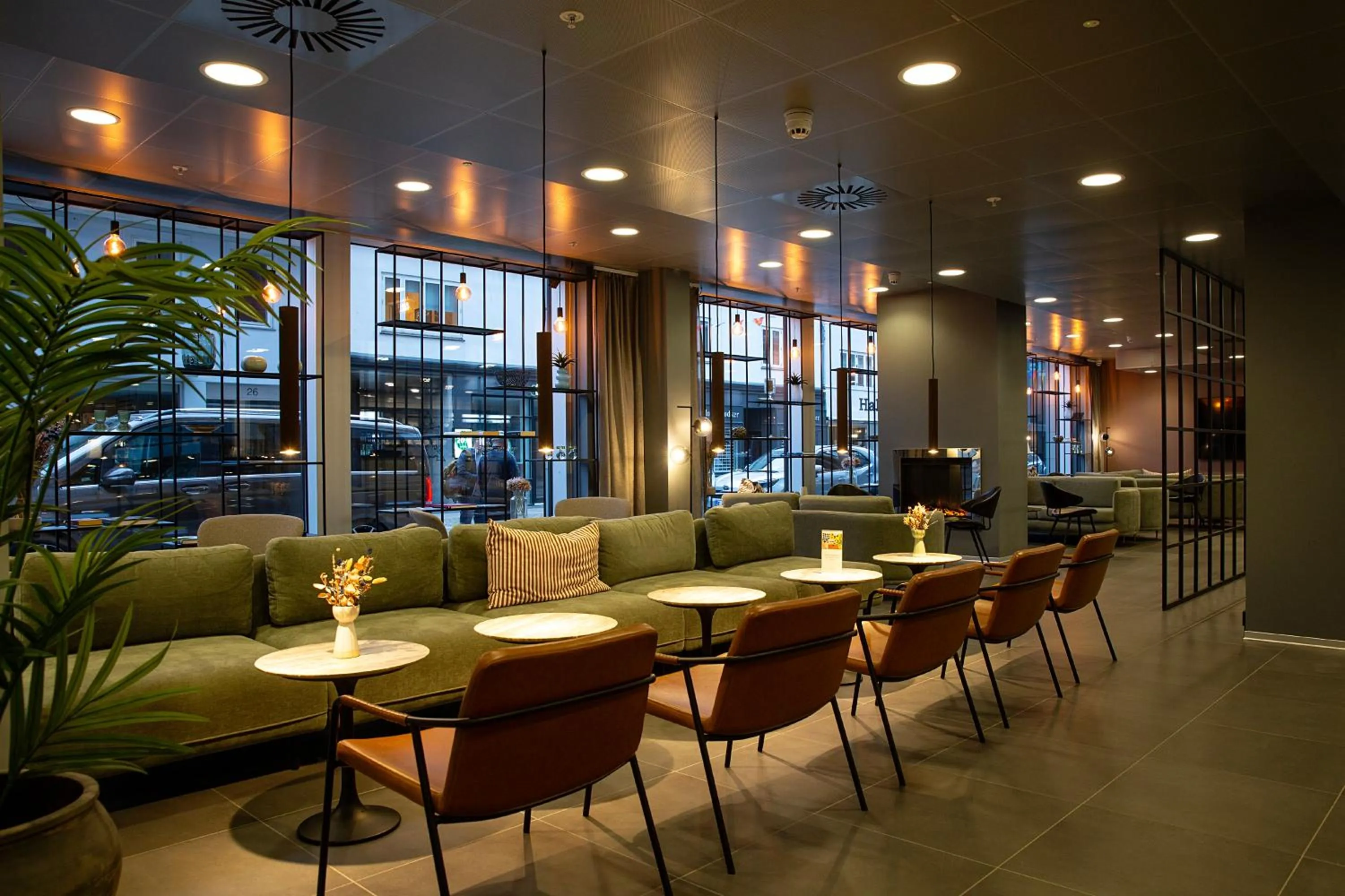 Seating area in Cabinn Plus Esbjerg