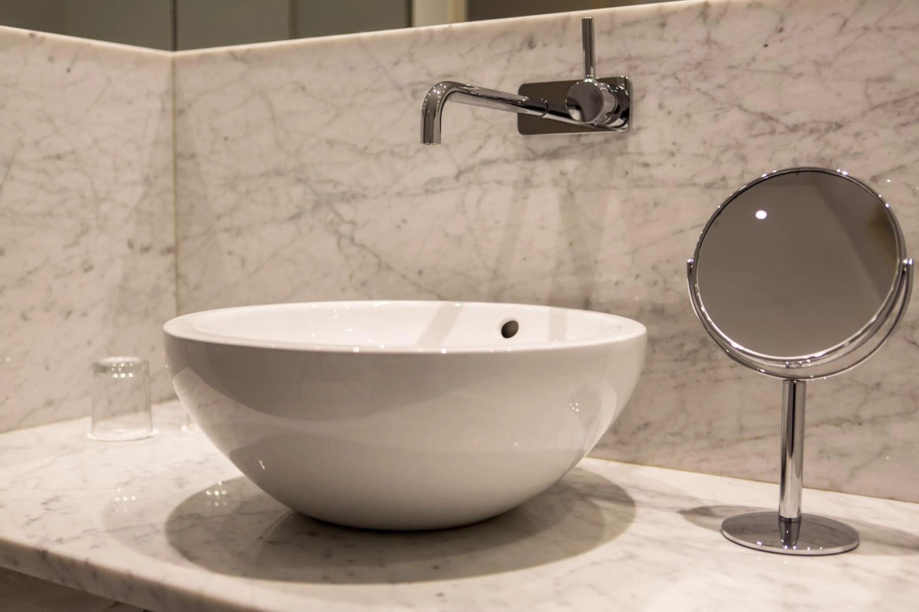 Bathroom in Restaurant Hotel Merlet