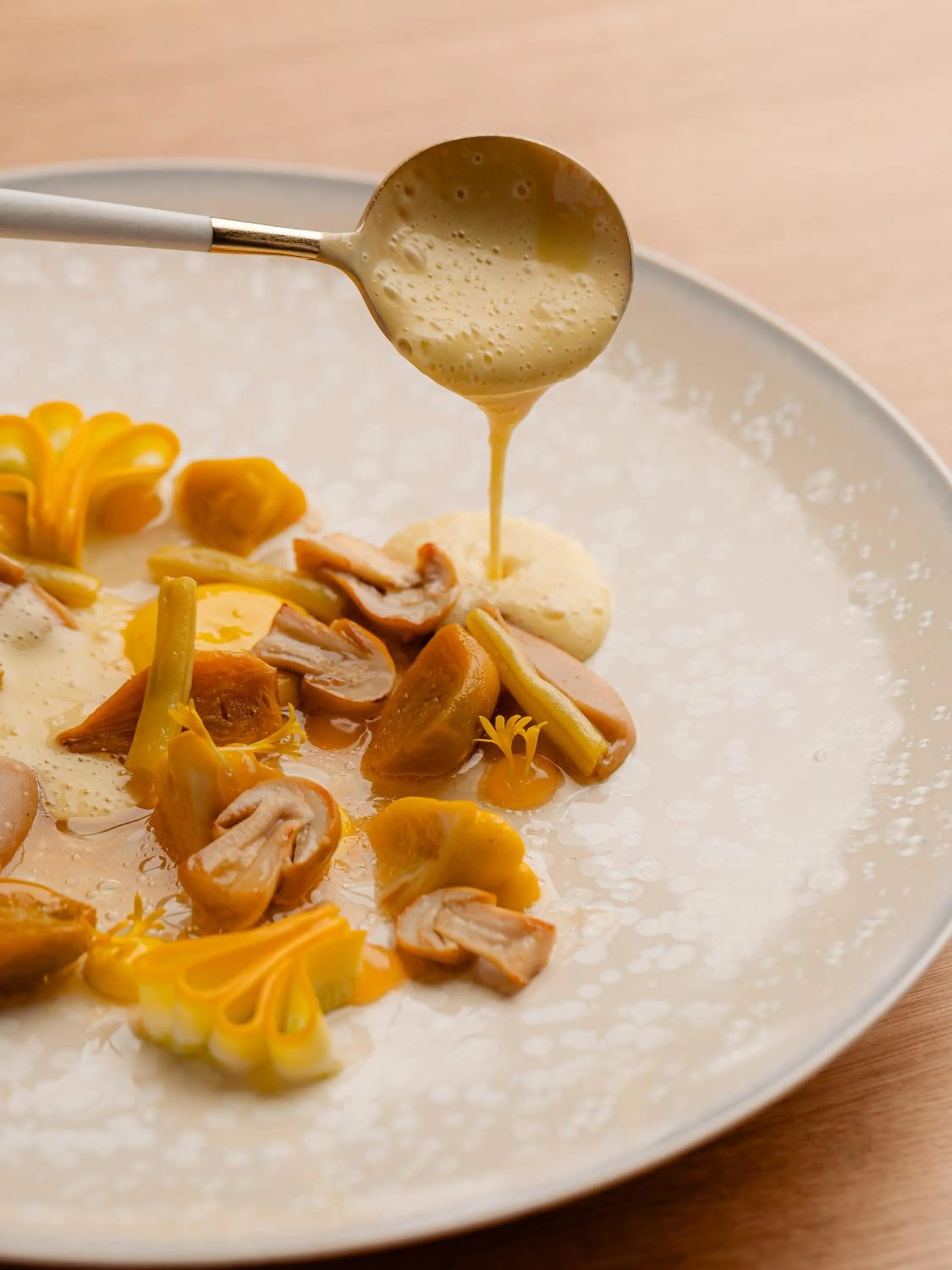 Food close-up in Restaurant Hotel Merlet