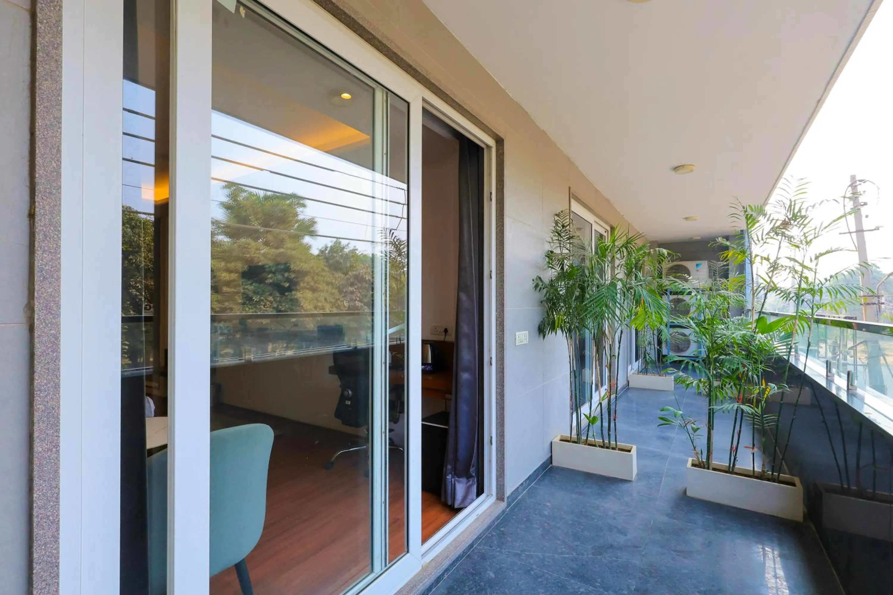 Balcony/Terrace in Nikko Premier - Near Medanta Hospital