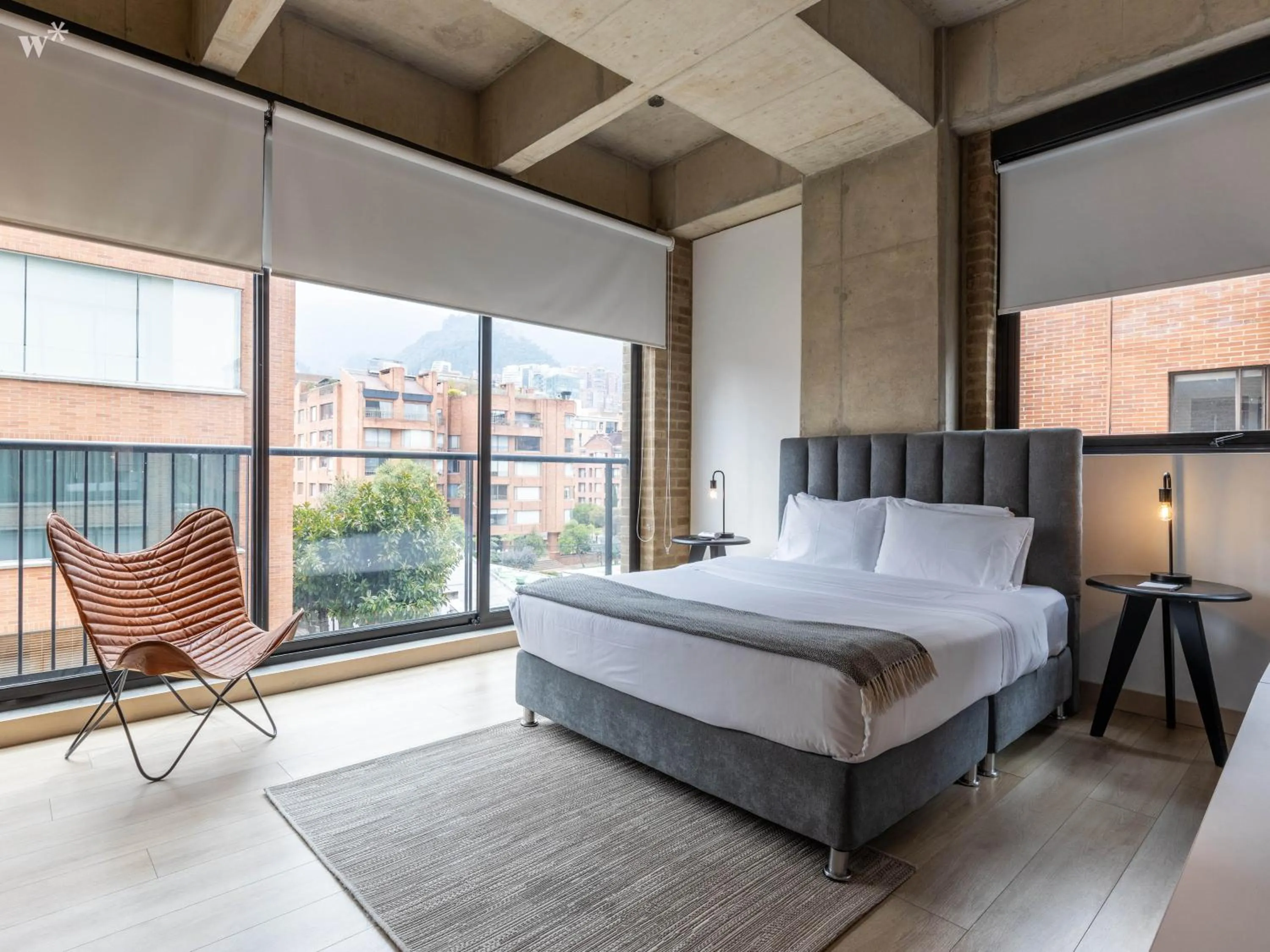 Bedroom, Bed in Canvas By Wynwood House