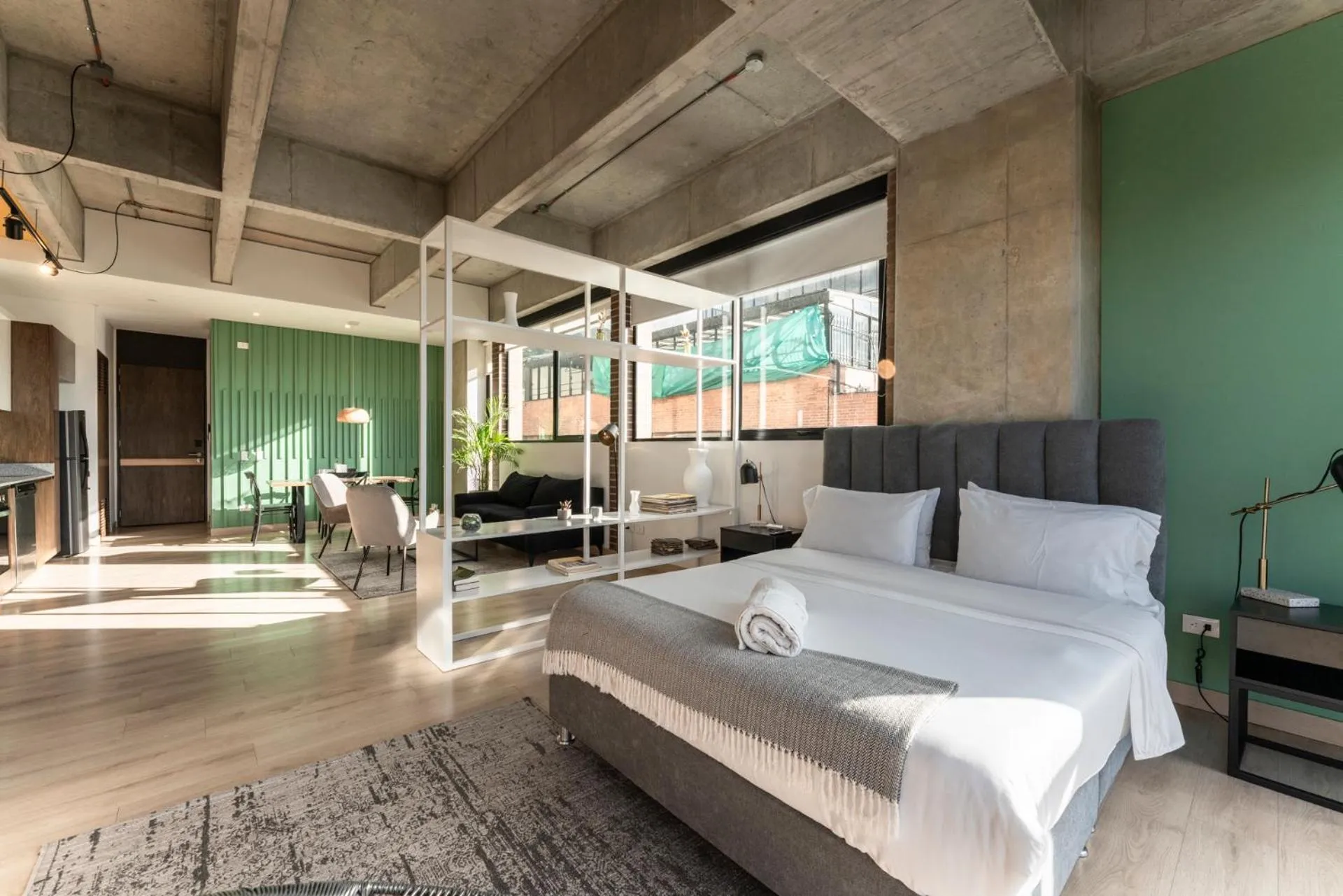 Bedroom, Bed in Canvas By Wynwood House