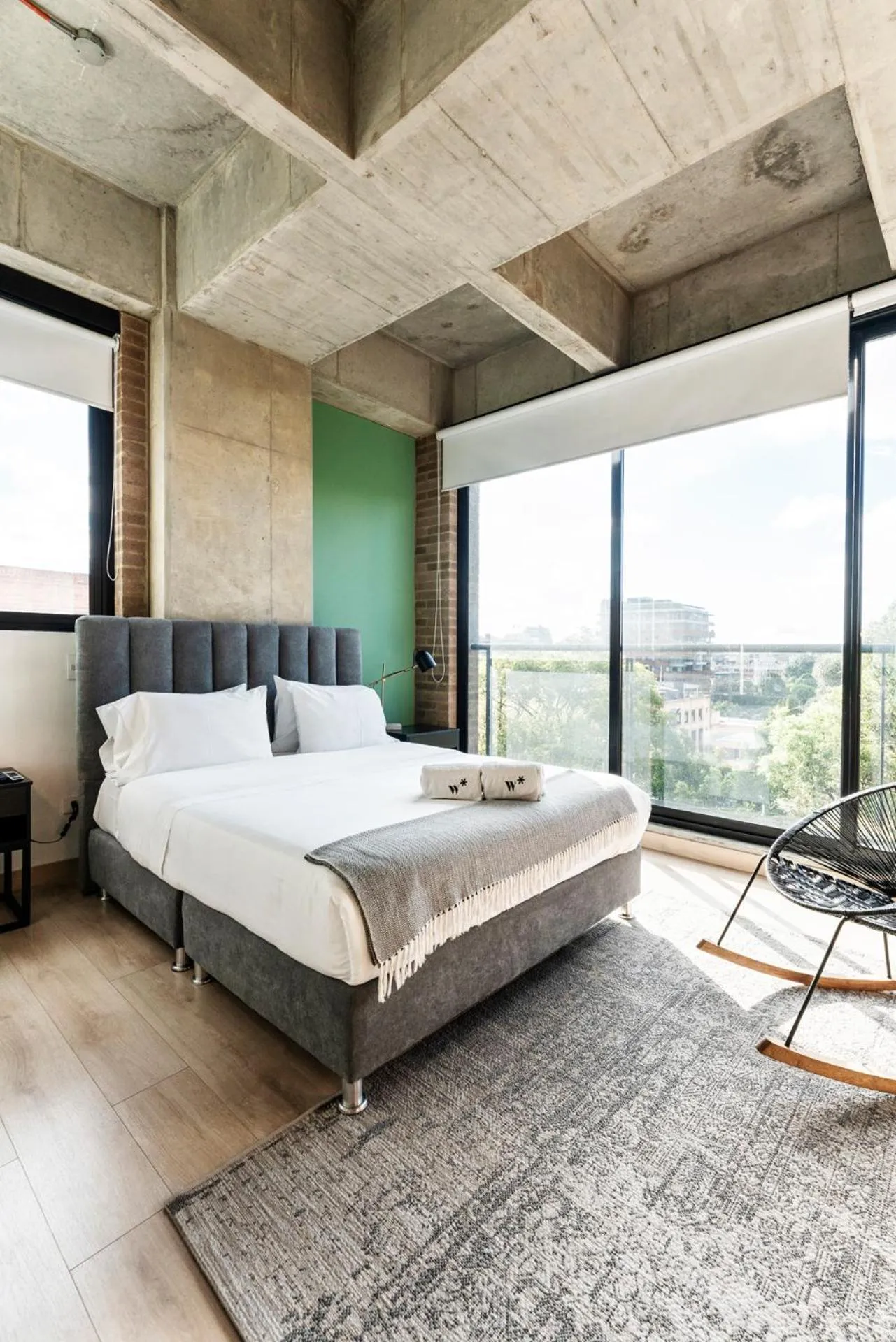 Bedroom, Bed in Canvas By Wynwood House