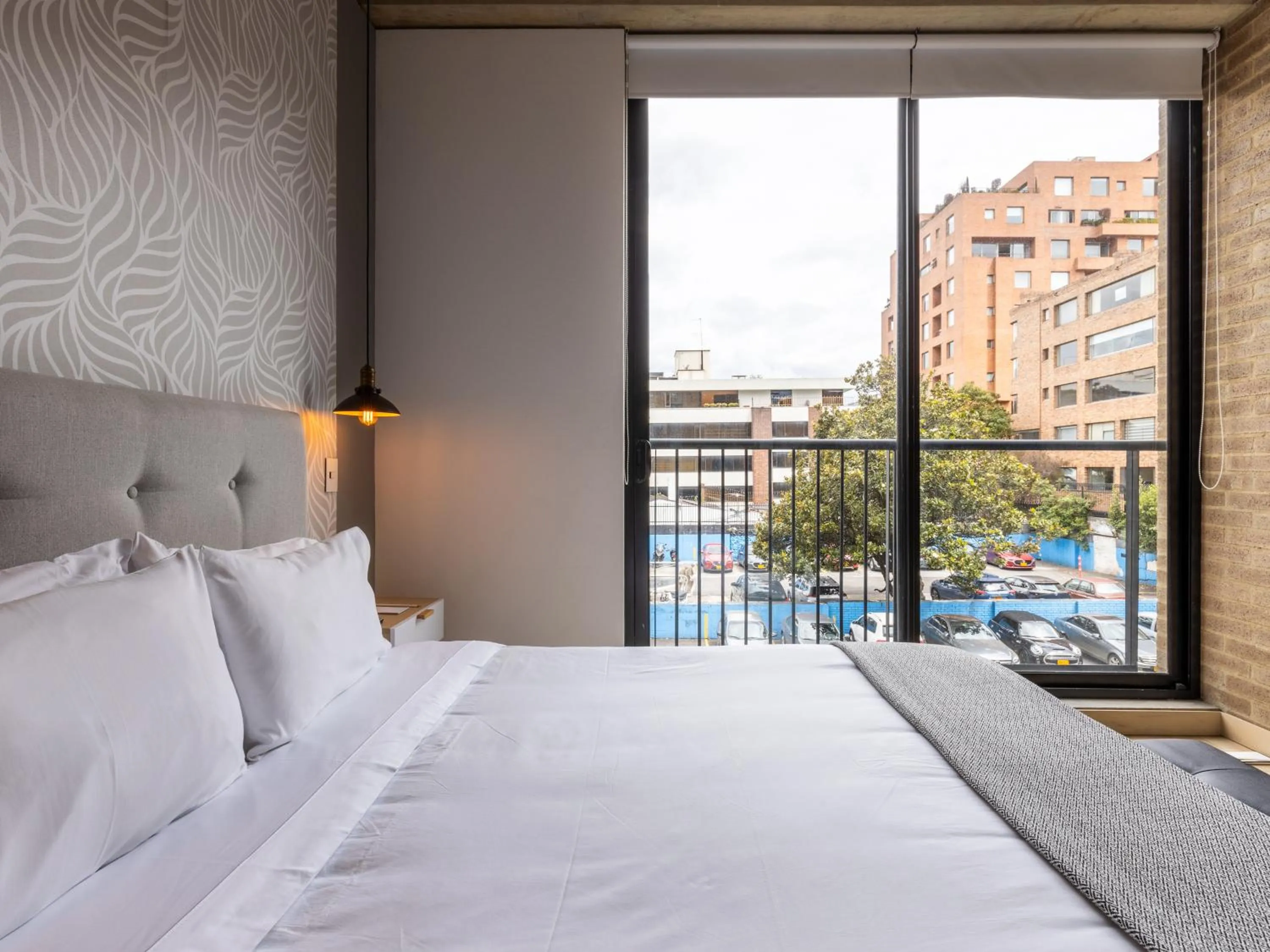 Bedroom, Bed in Canvas By Wynwood House