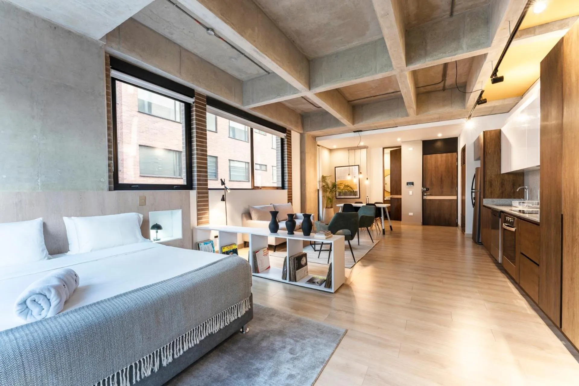 Kitchen or kitchenette, Bed in Canvas By Wynwood House