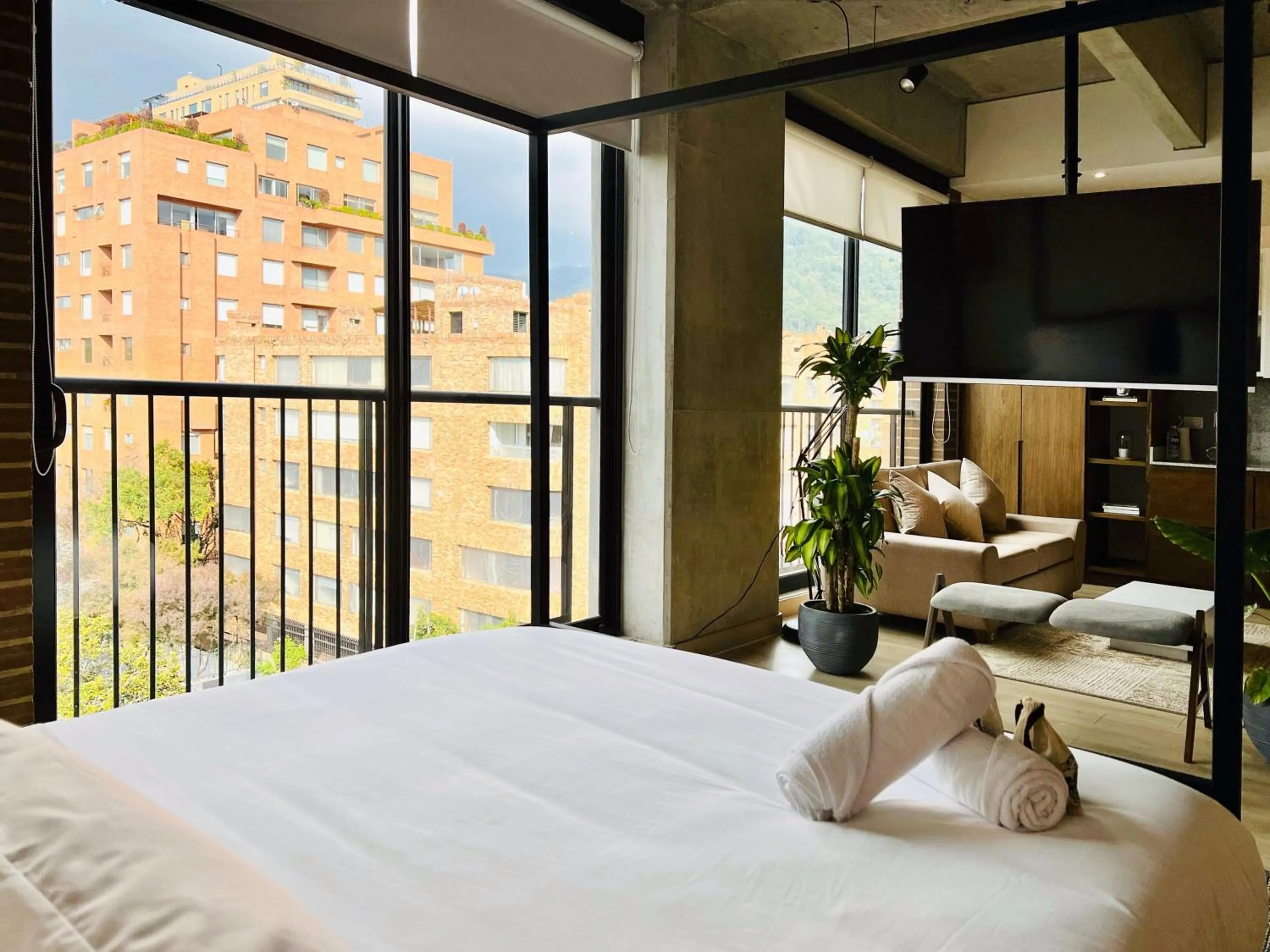 Bedroom, Bed in Canvas By Wynwood House