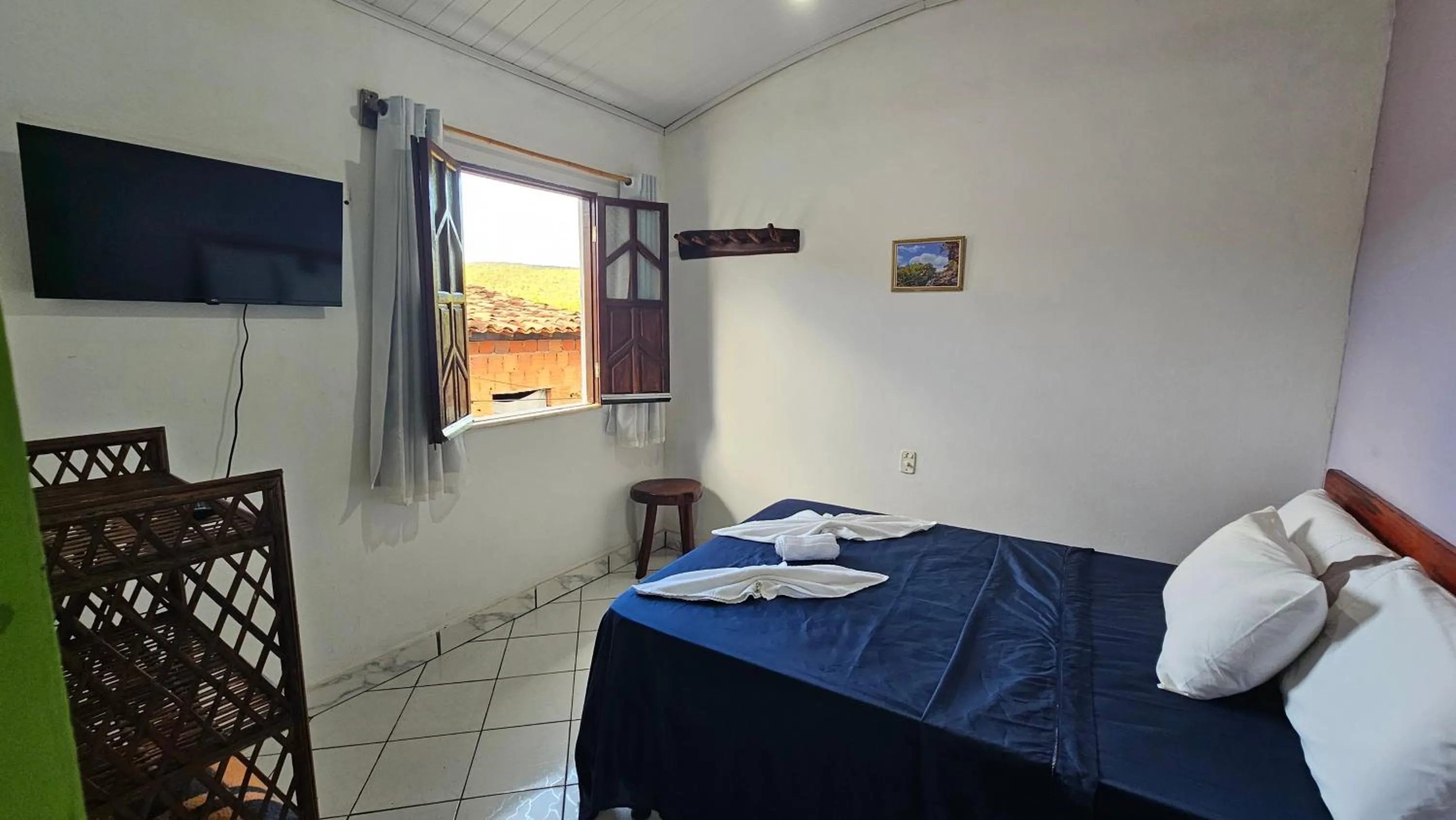 TV and multimedia, Bed in Pousada Velho Garimpo