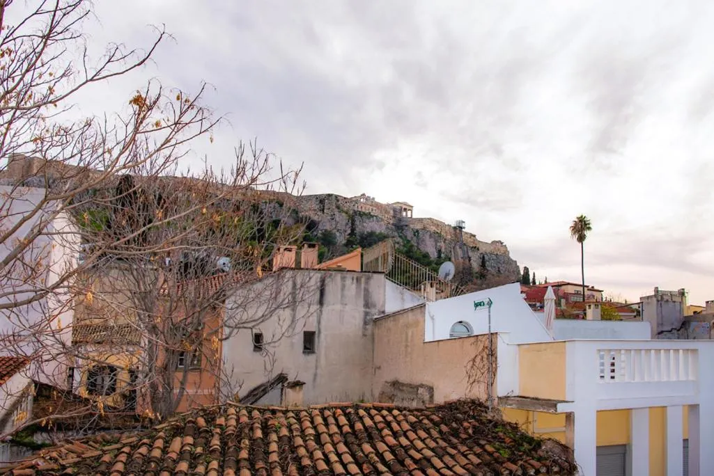 Landmark view in Athens Muses Suites