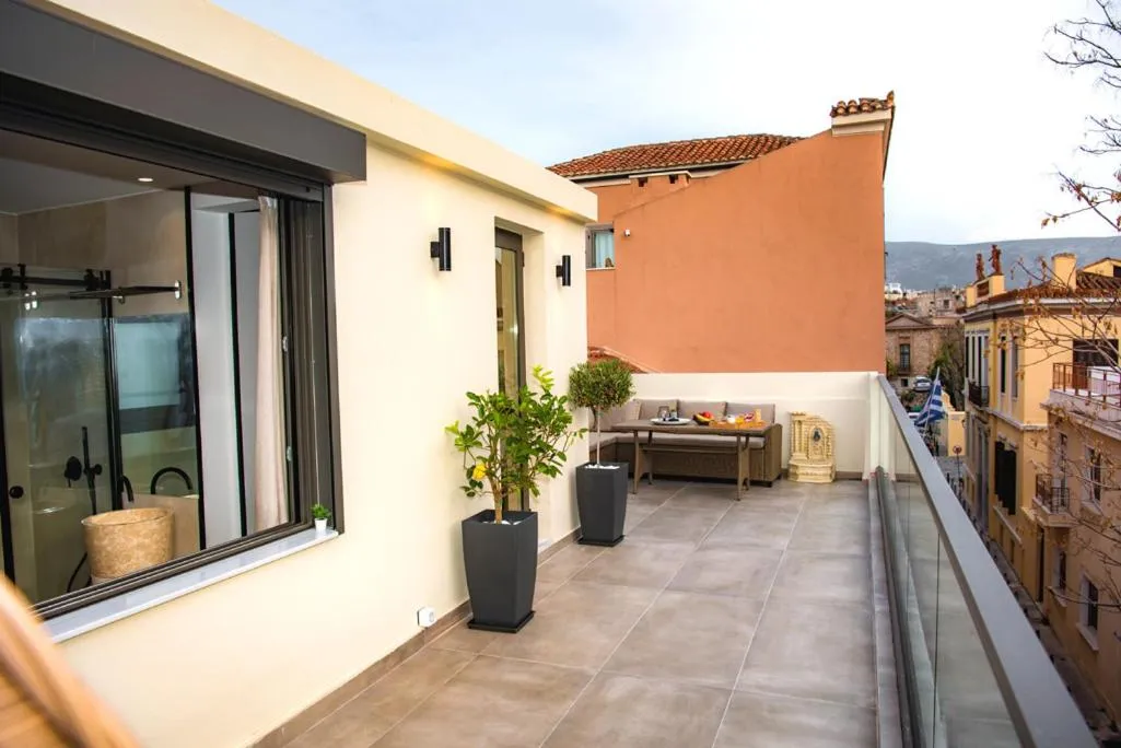 Balcony/Terrace in Athens Muses Suites