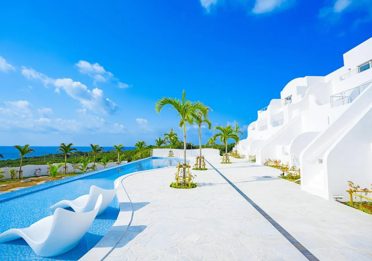 Pool view in SANTORINI HOTEL&VILLAS MIYAKOJIMA