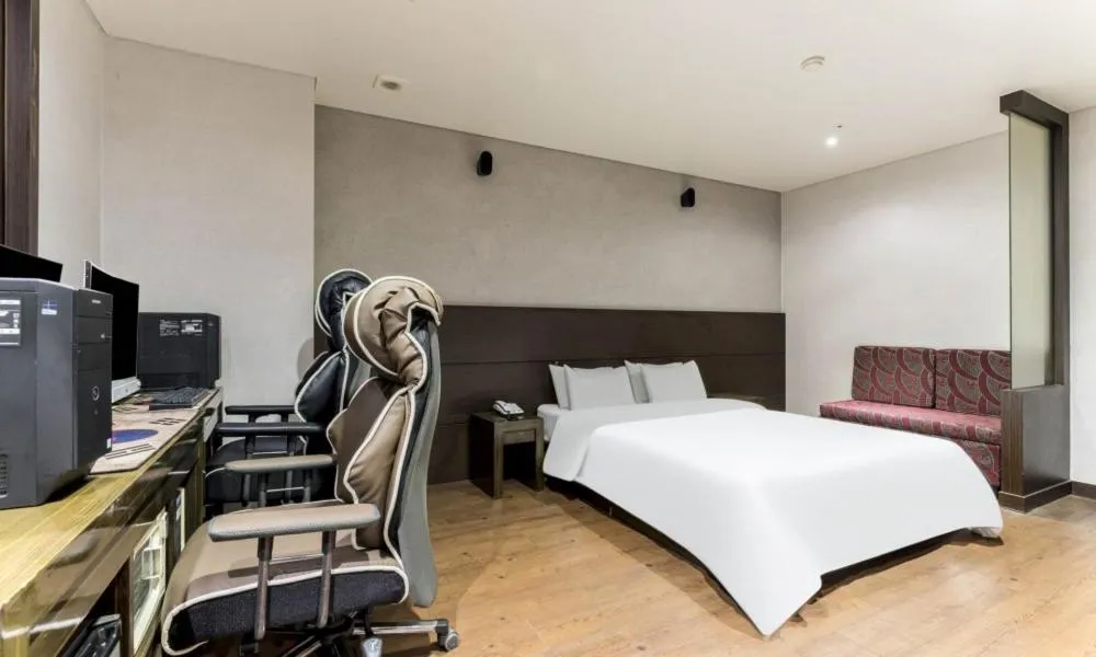 Bed in Dongtan BobosHotel