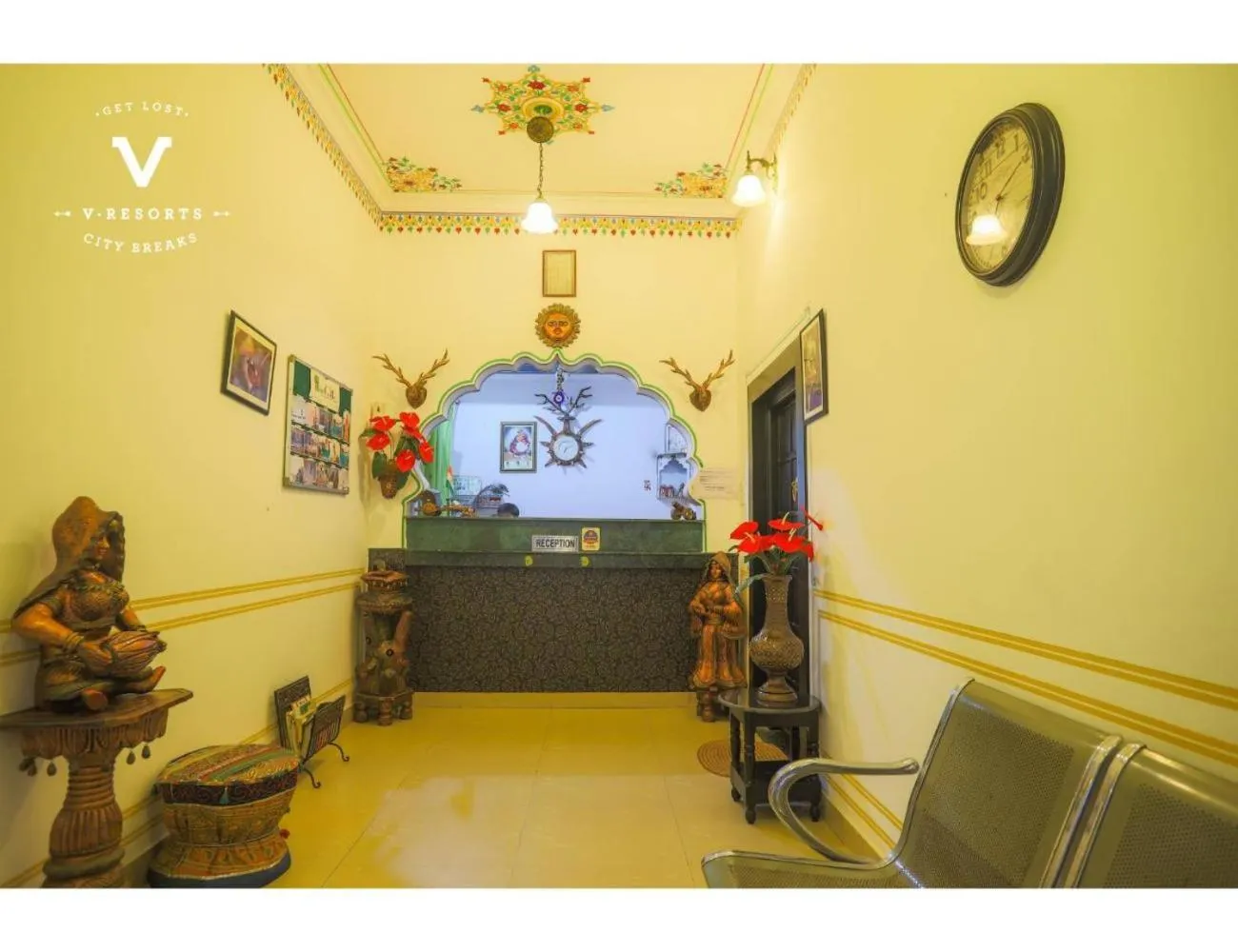 Seating area, Lobby/Reception in Hotel Kiran Villa Palace, Bharatpur