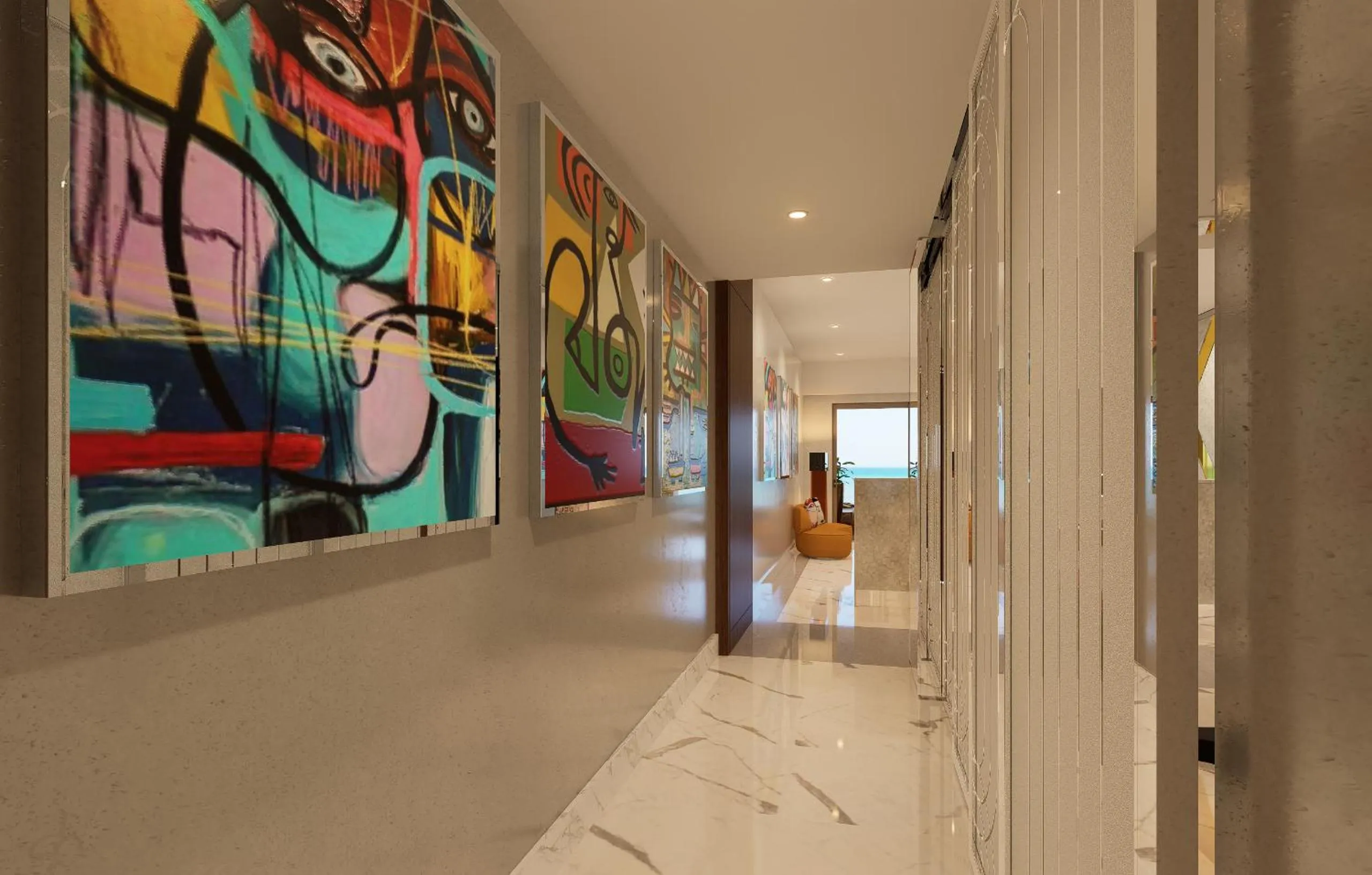 Decorative detail in Hotel Mousai Cancun Adults Only