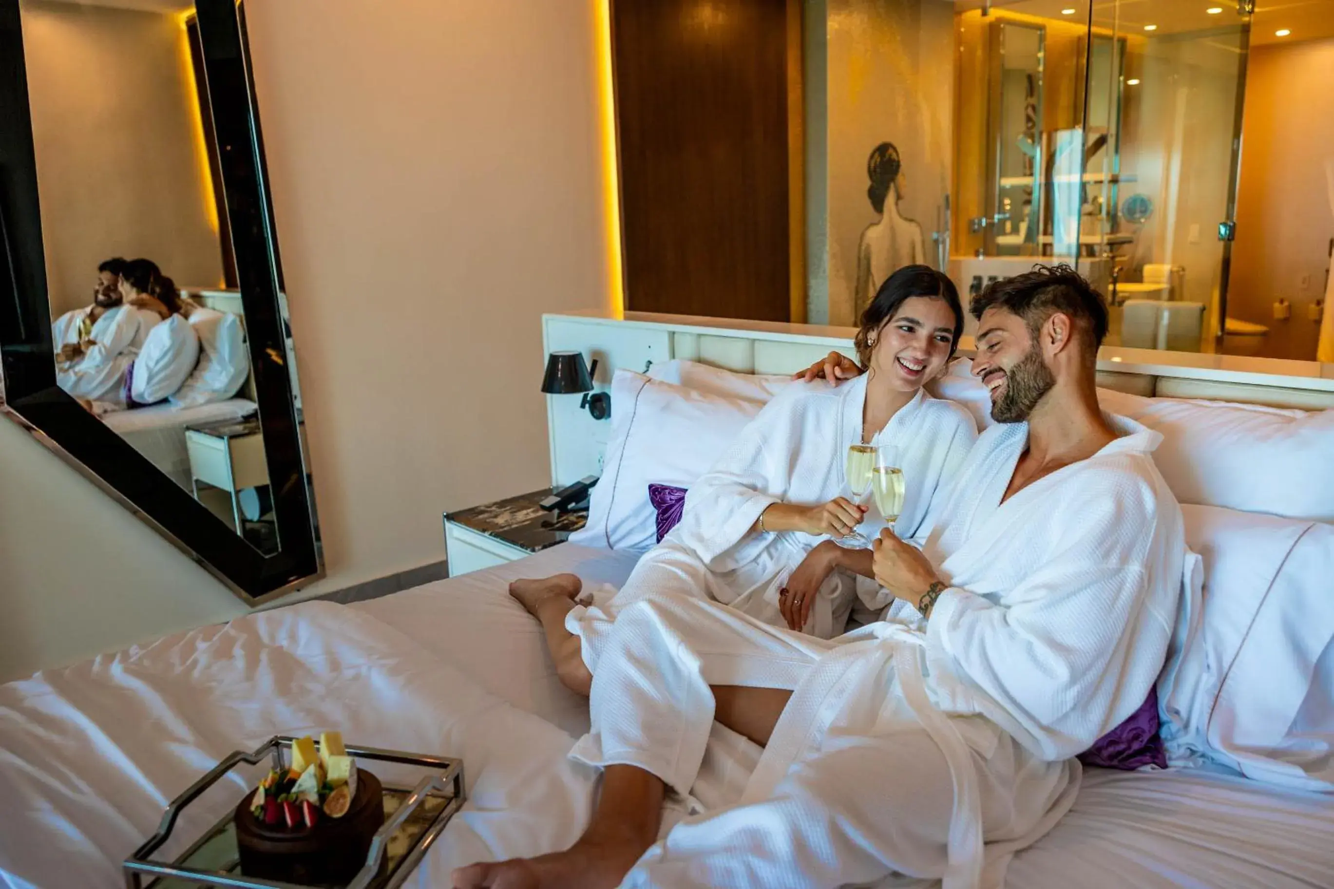 Bed in Hotel Mousai Cancun Adults Only Bed in Hotel Mousai Cancun Adults Only