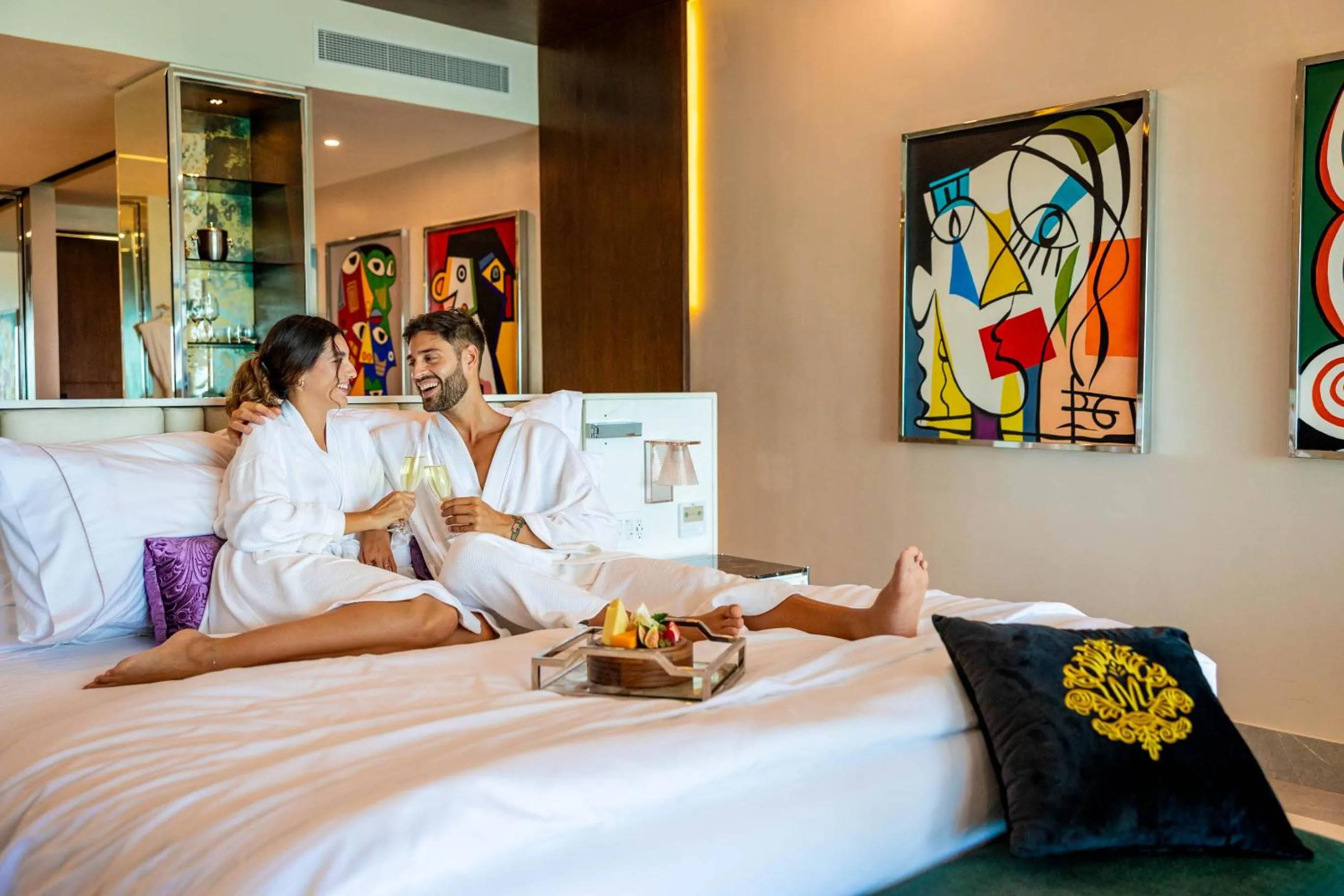 Bedroom, Bed in Hotel Mousai Cancun Adults Only