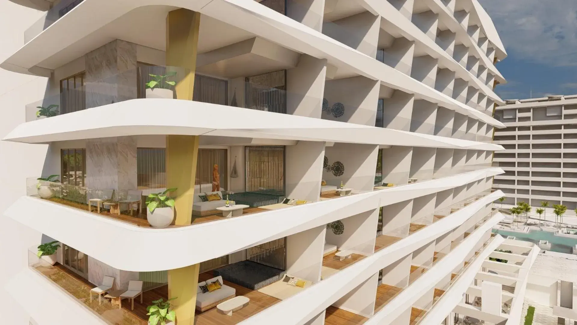 Property building in Hotel Mousai Cancun Adults Only Property building in Hotel Mousai Cancun Adults Only