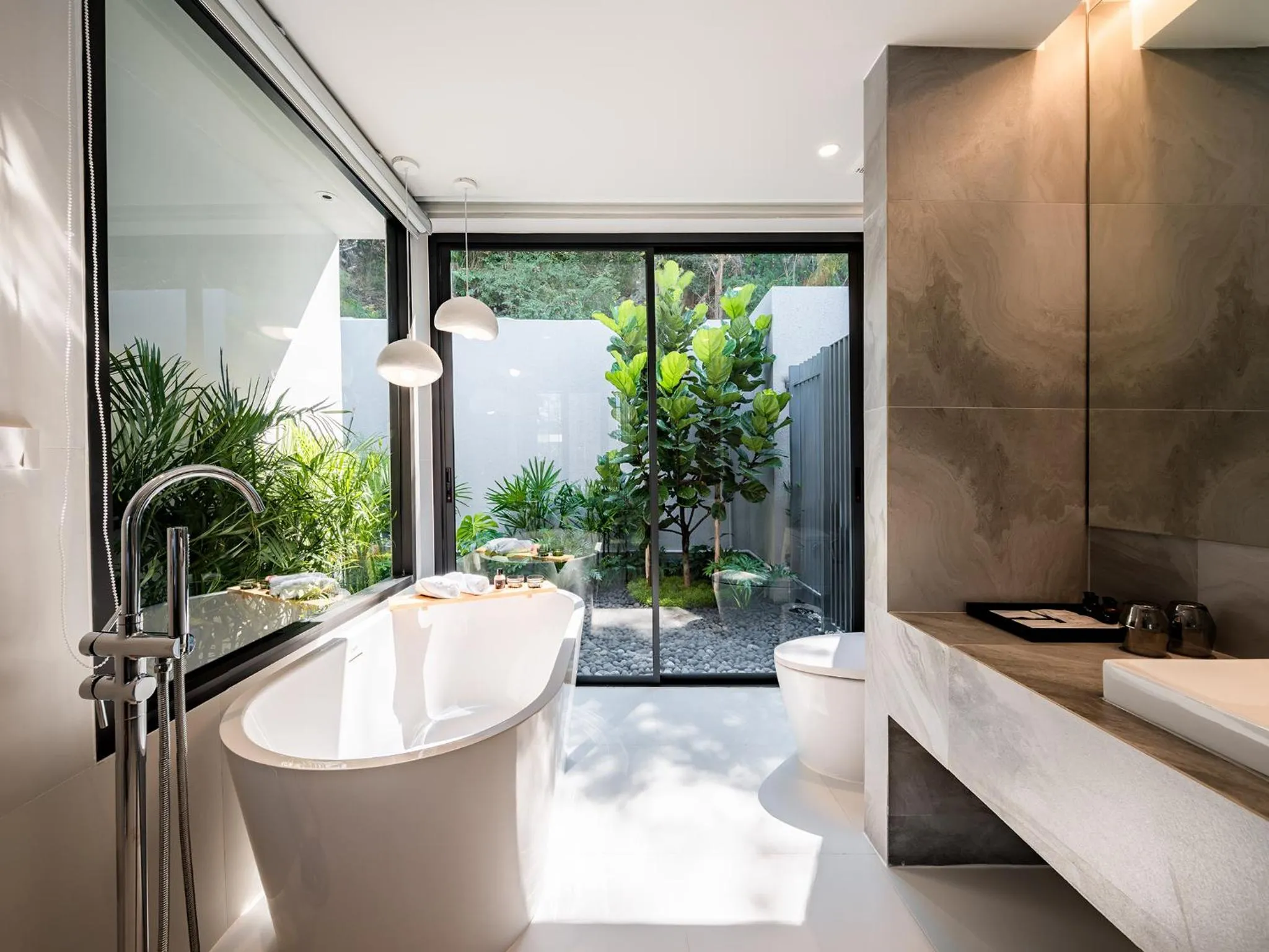 Bath in Rhy.a Private Pool Villa