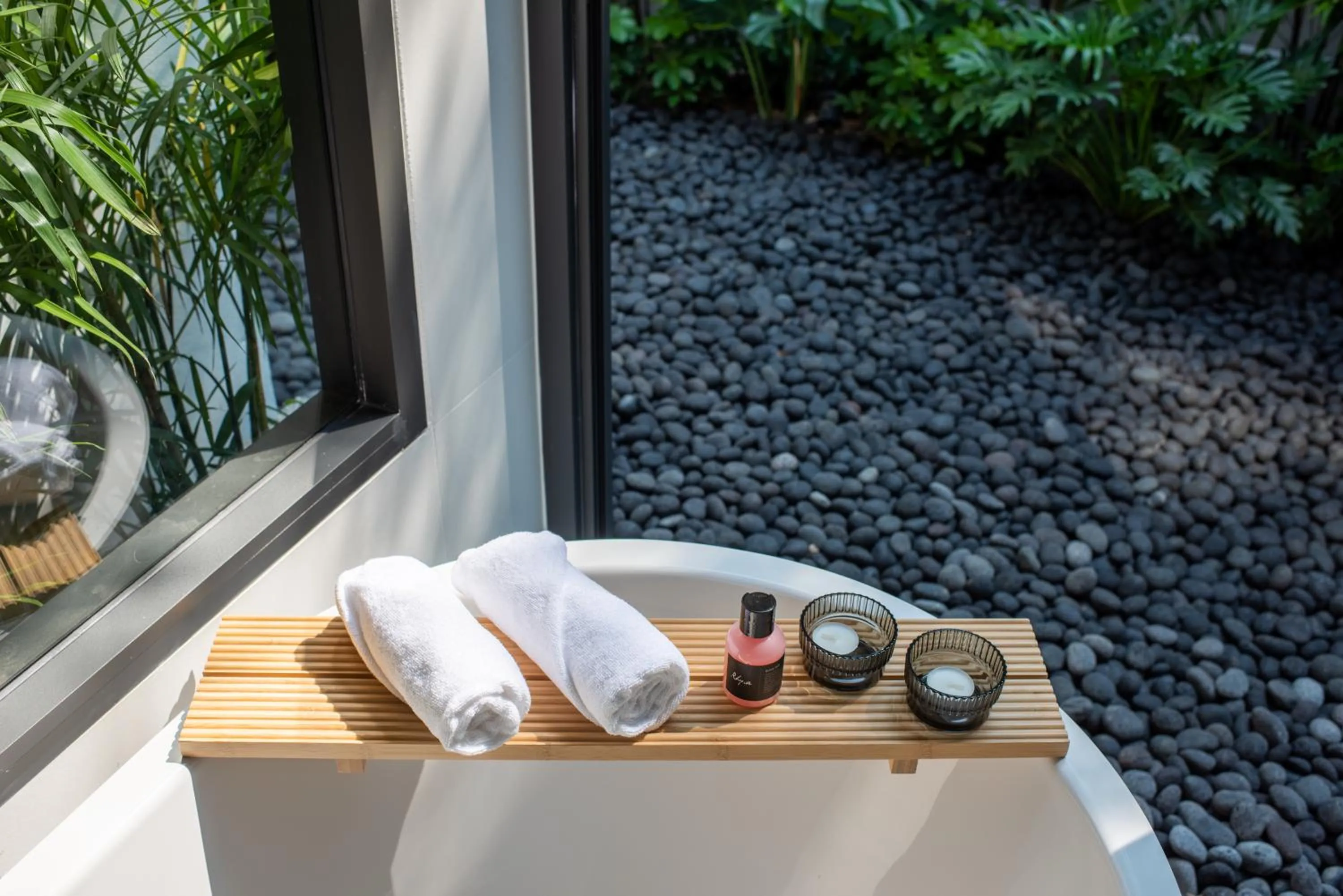 towels in Rhy.a Private Pool Villa