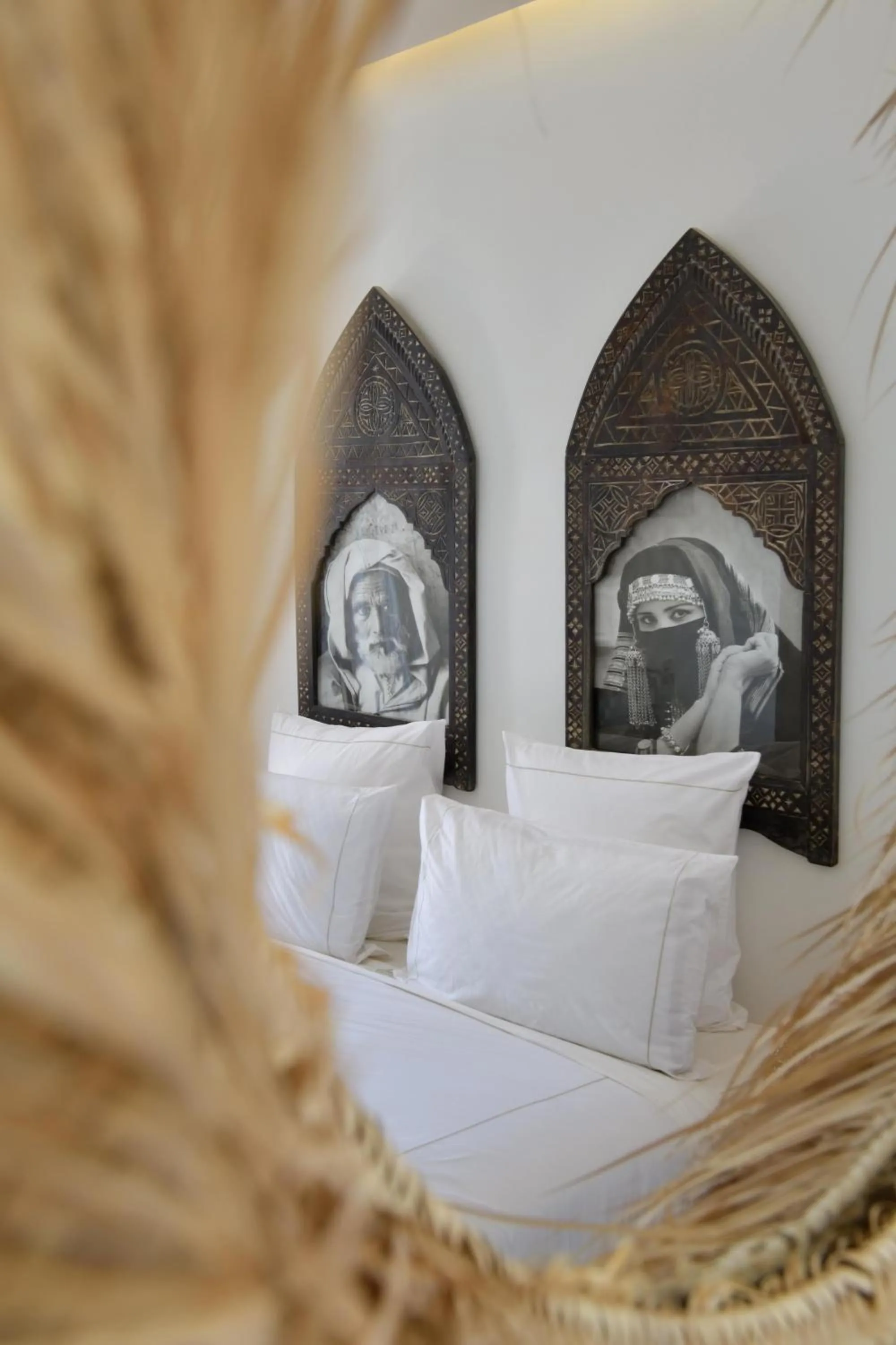 Decorative detail, Bed in Riad Palau Marrakech