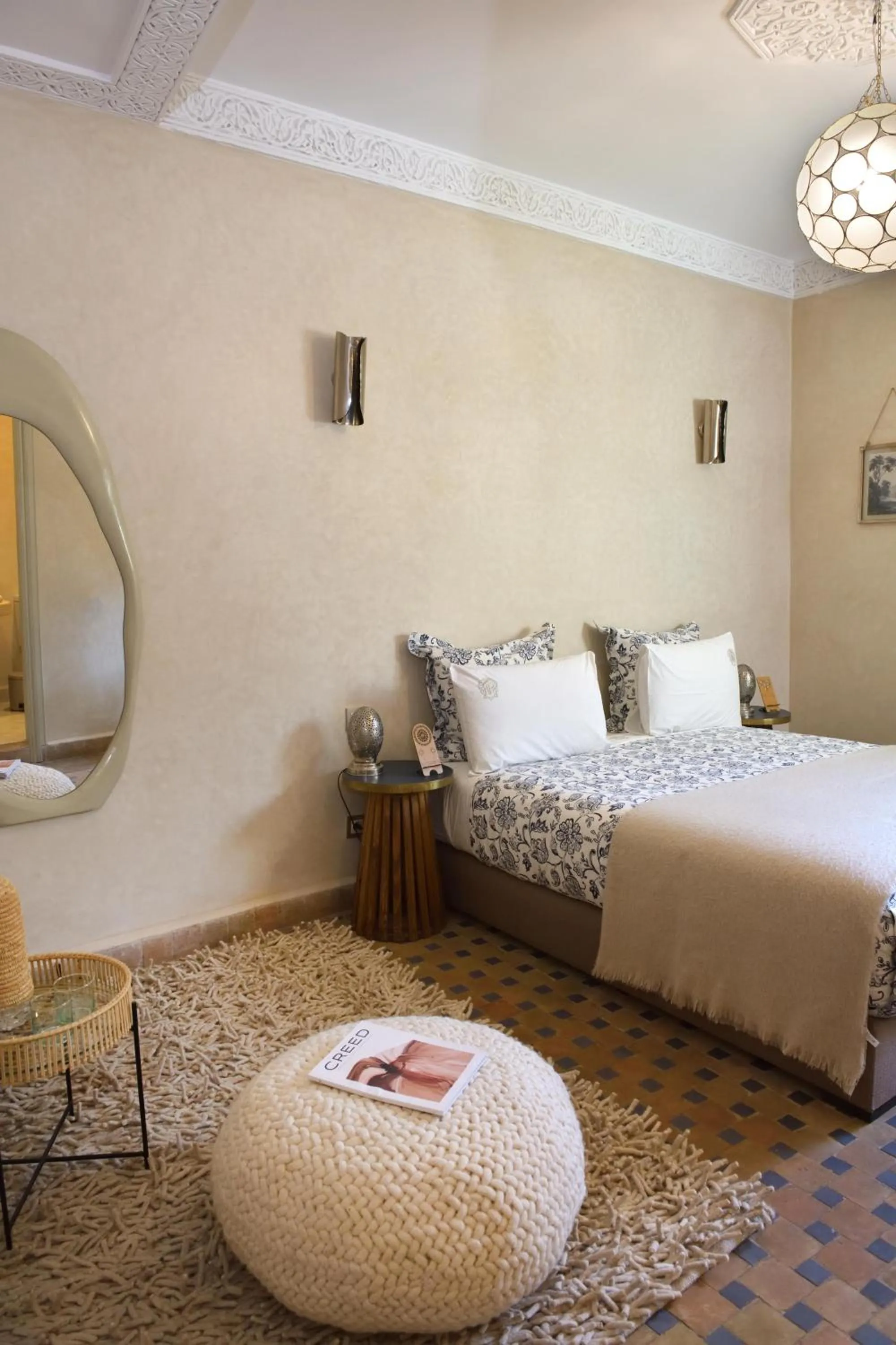 Bed in Riad Palau Marrakech