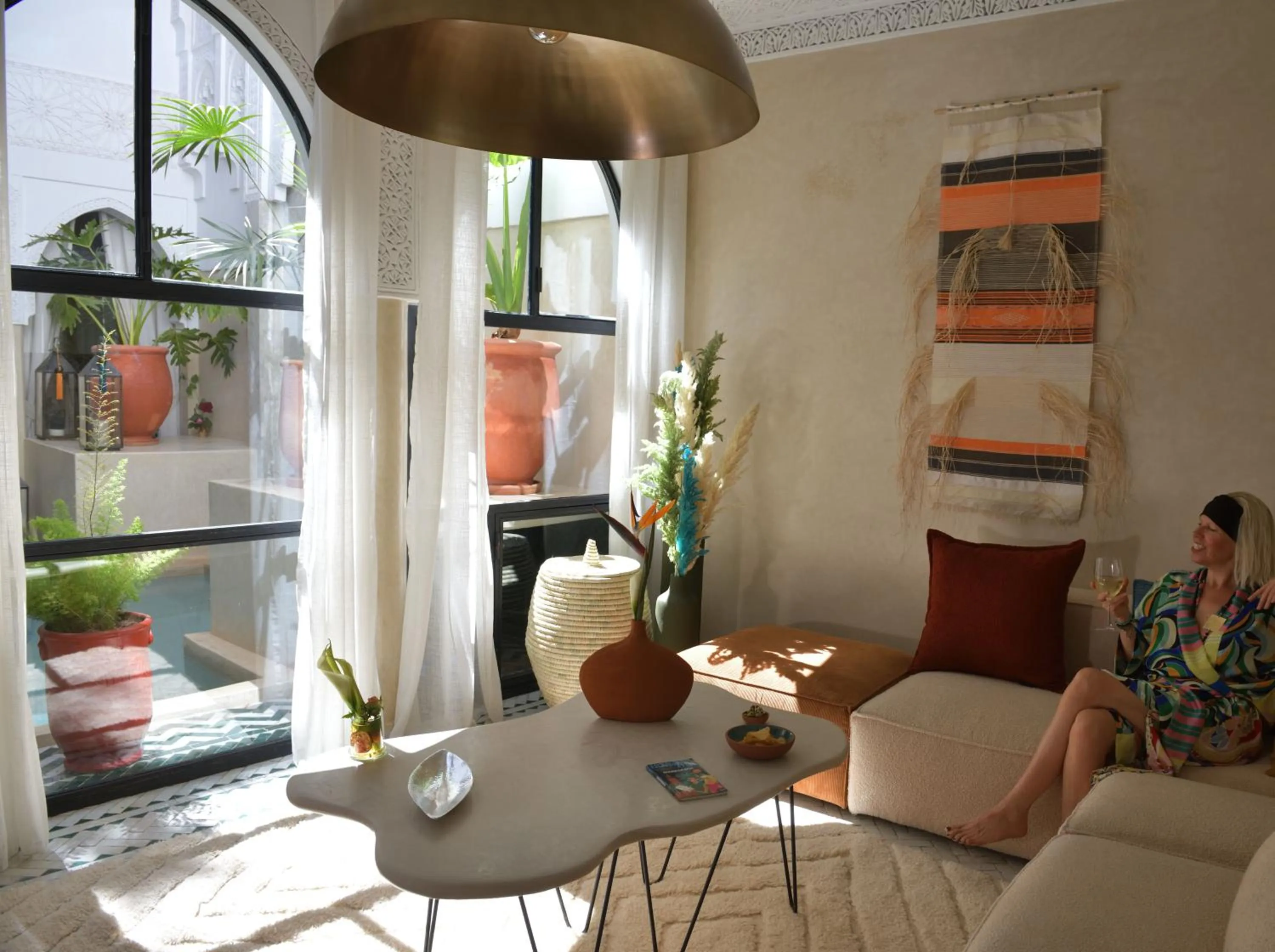 Living room in Riad Palau Marrakech