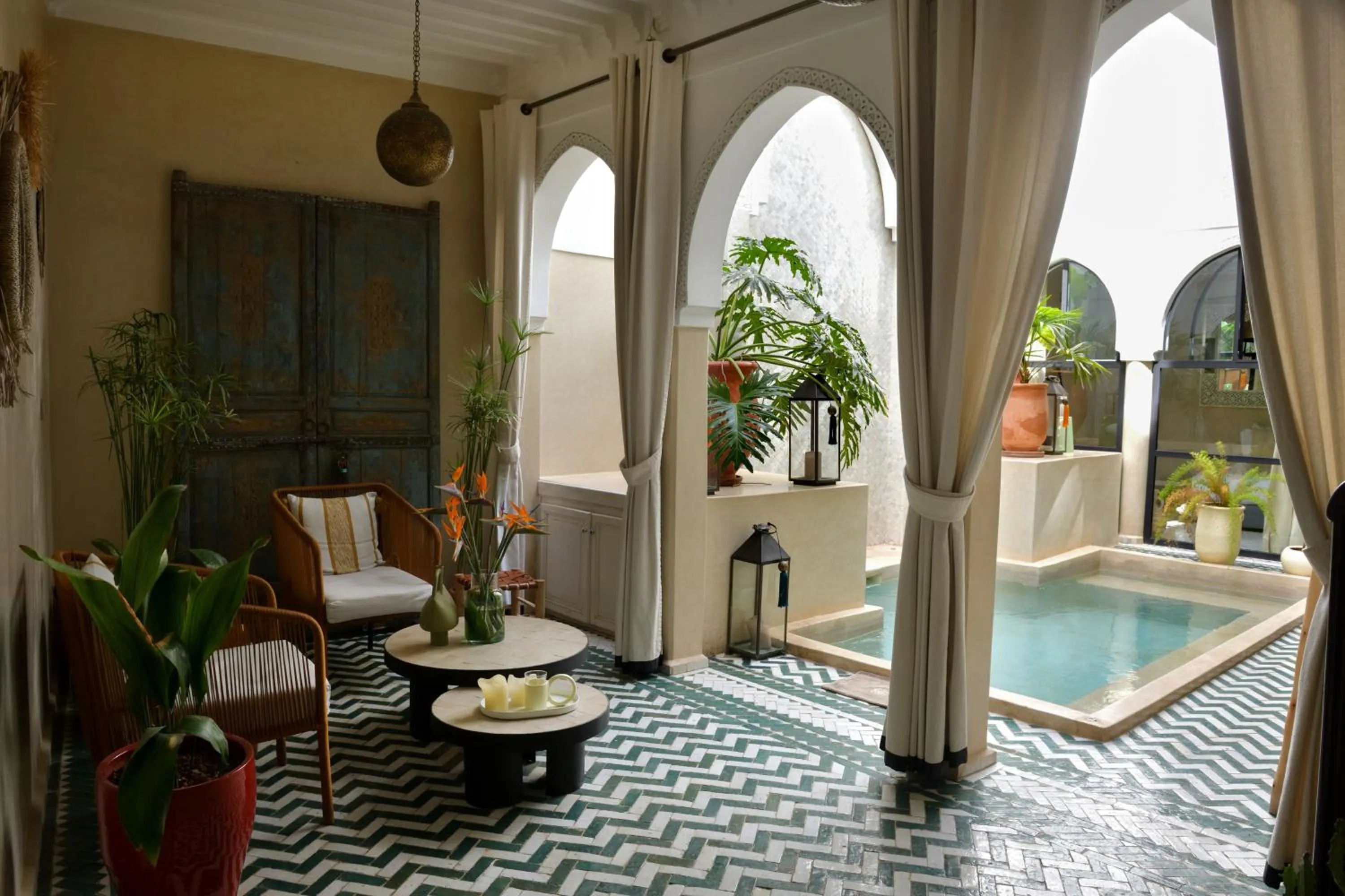 Living room in Riad Palau Marrakech