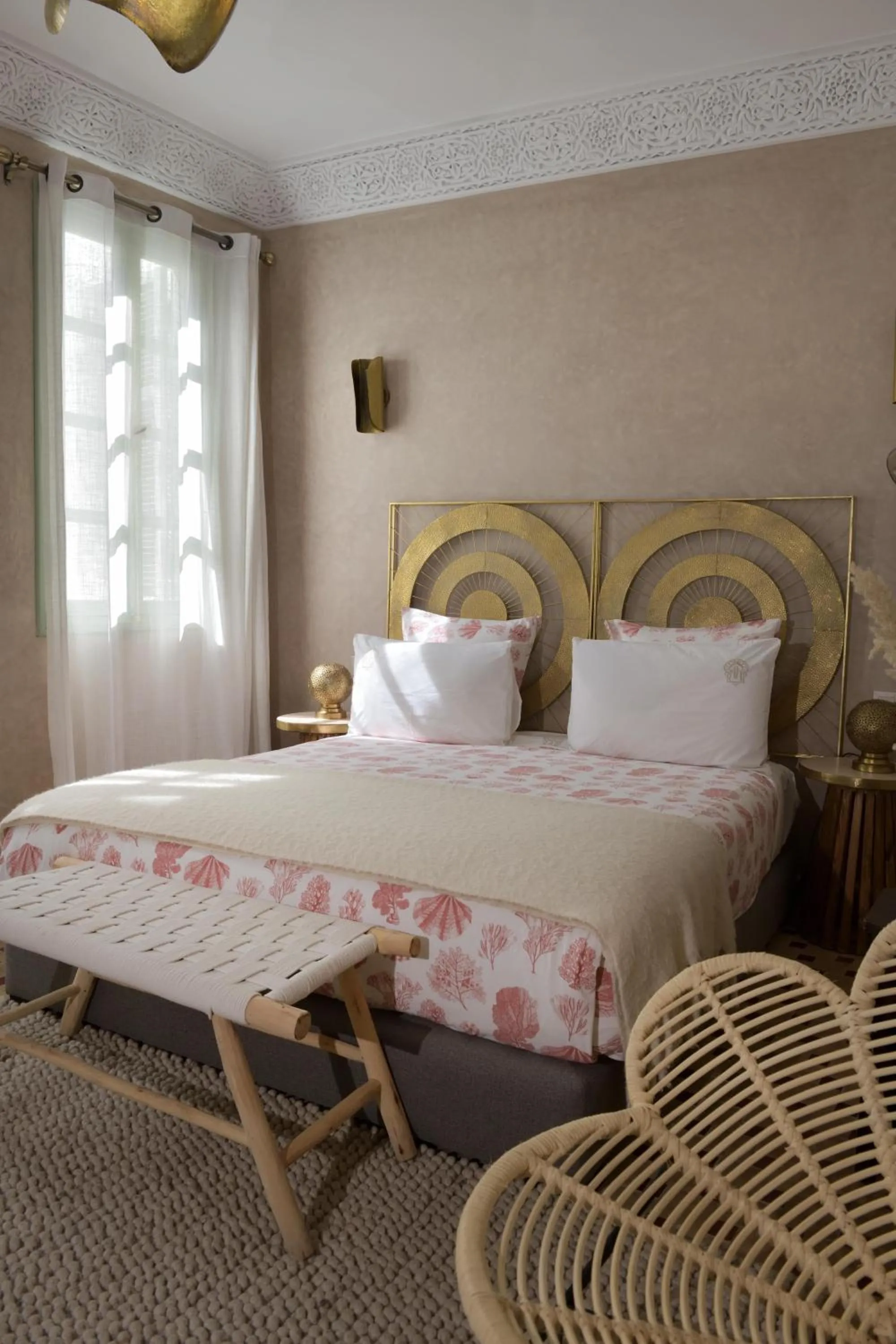 Bed in Riad Palau Marrakech