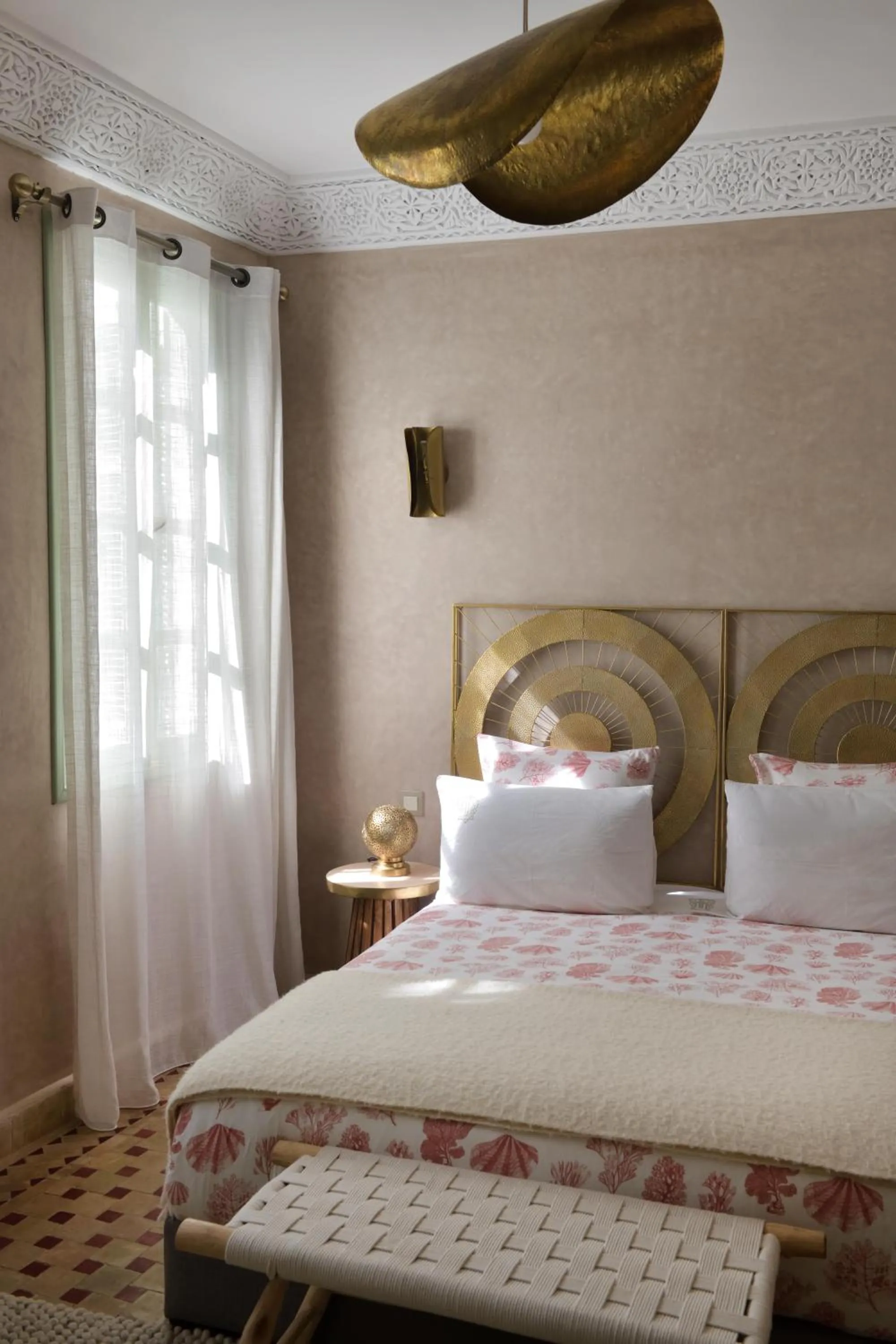 Bed in Riad Palau Marrakech