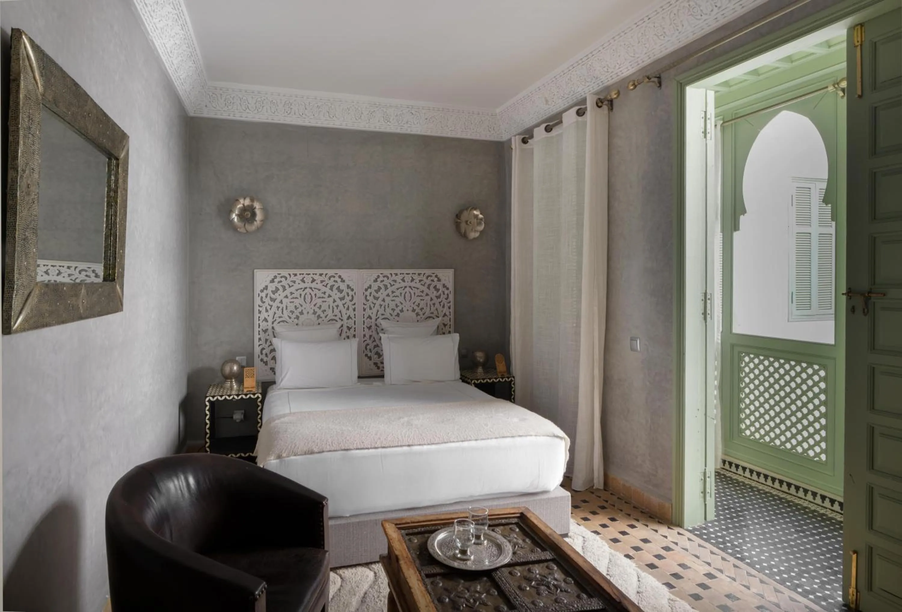 Bedroom, Bed in Riad Palau Marrakech