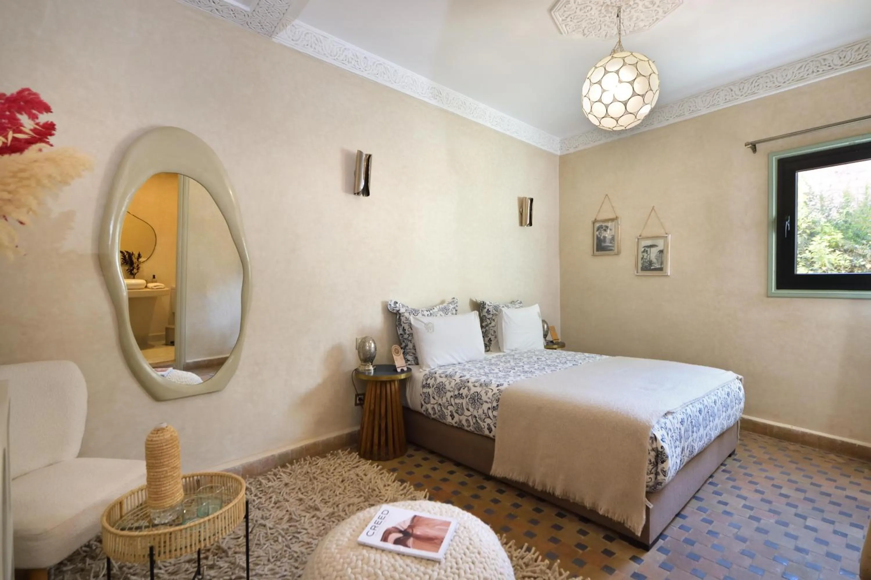 Bed in Riad Palau Marrakech