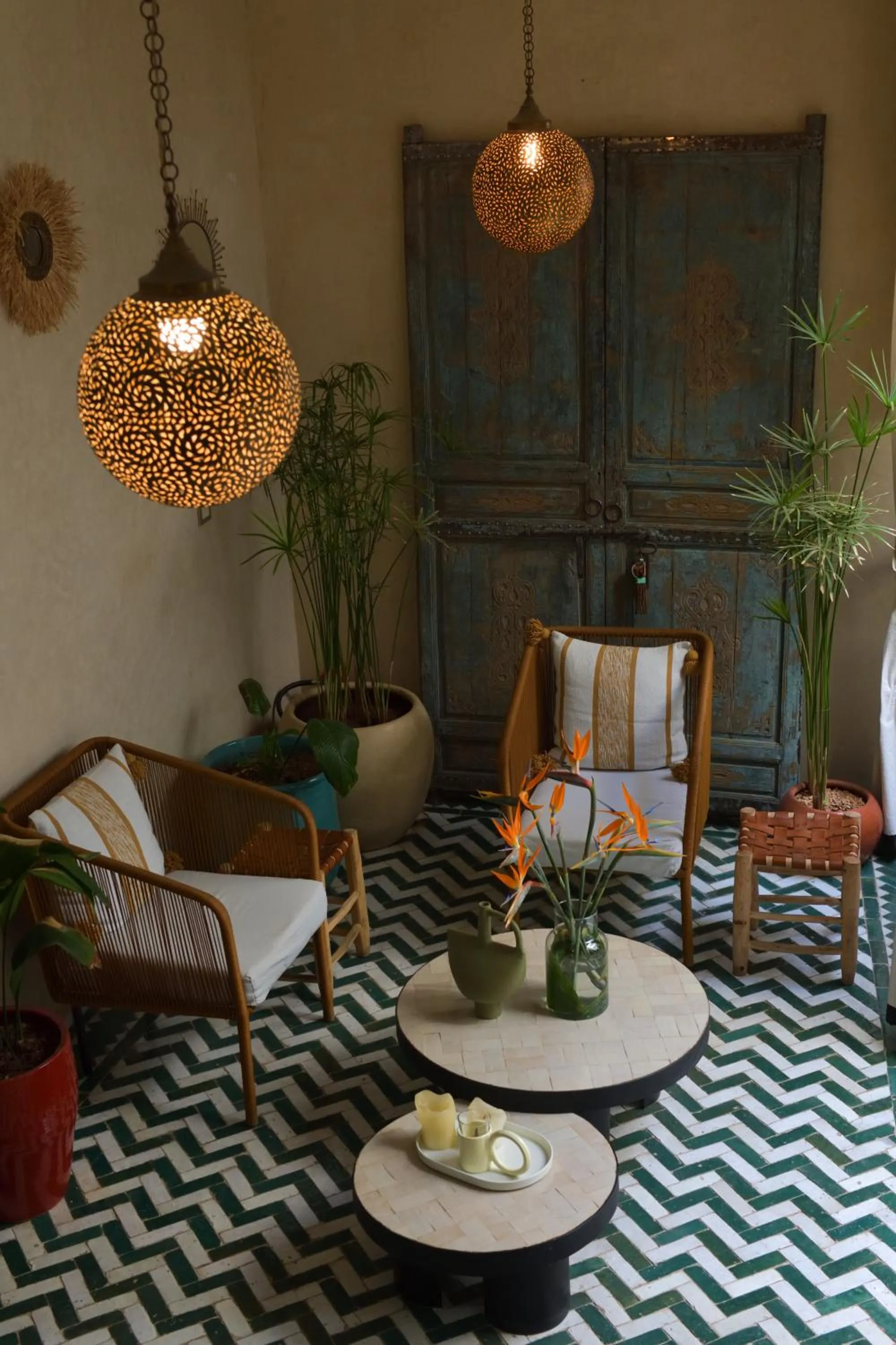 Living room in Riad Palau Marrakech