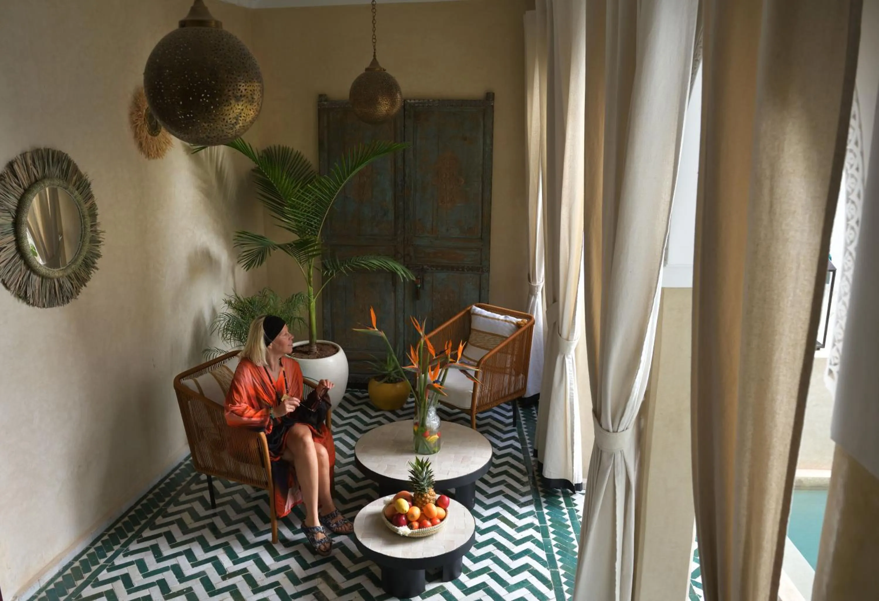 Living room in Riad Palau Marrakech