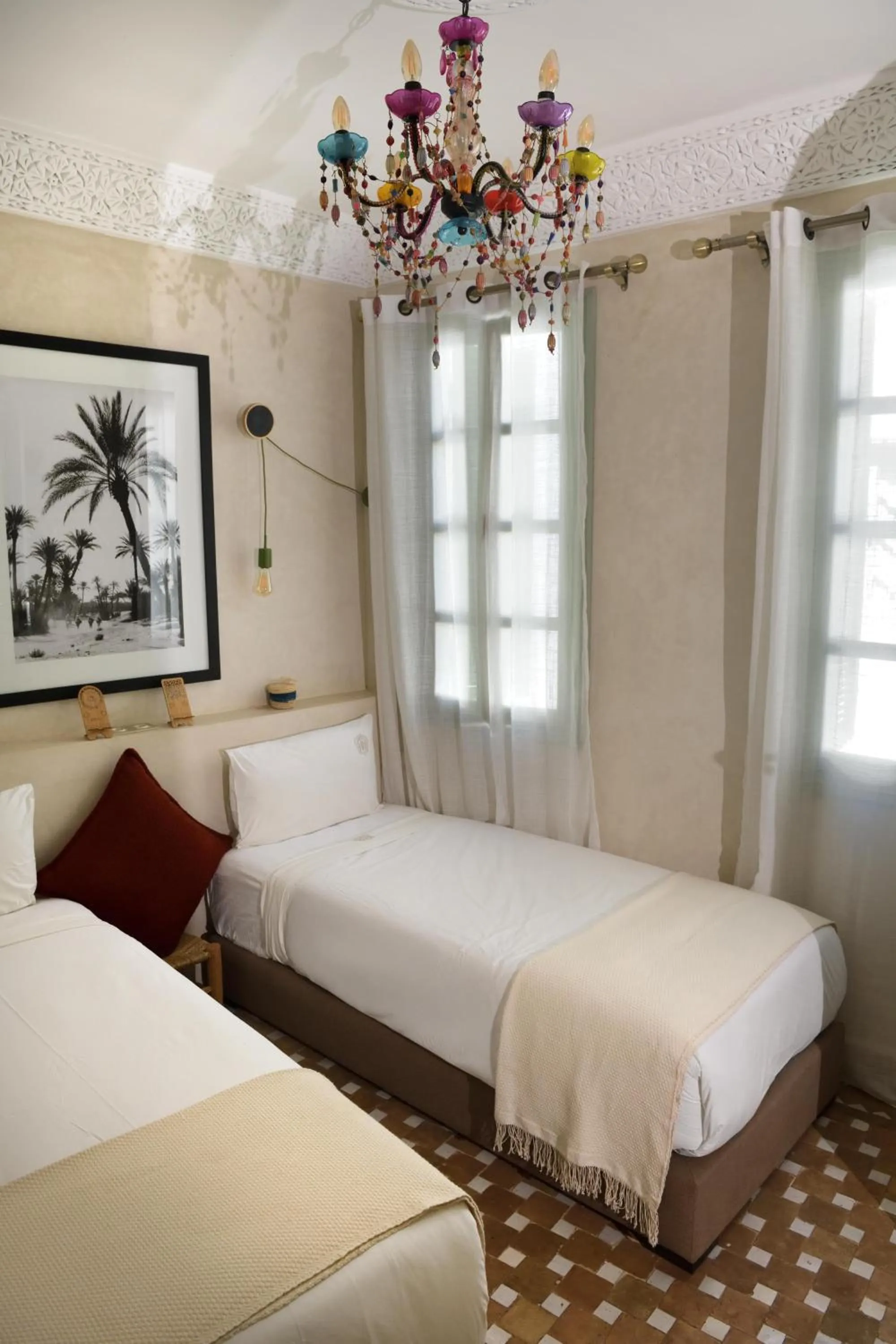 Bed in Riad Palau Marrakech