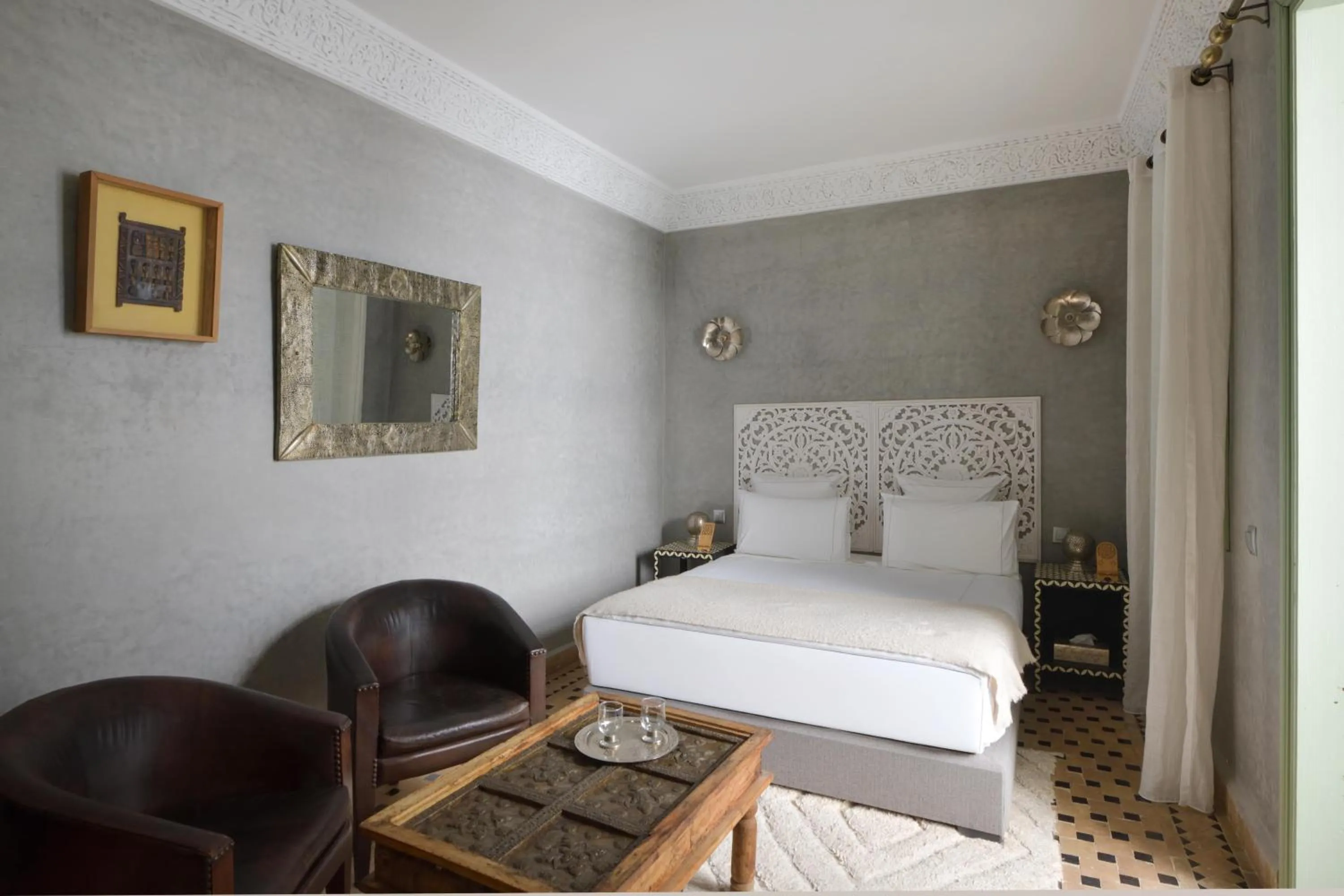 Bed in Riad Palau Marrakech