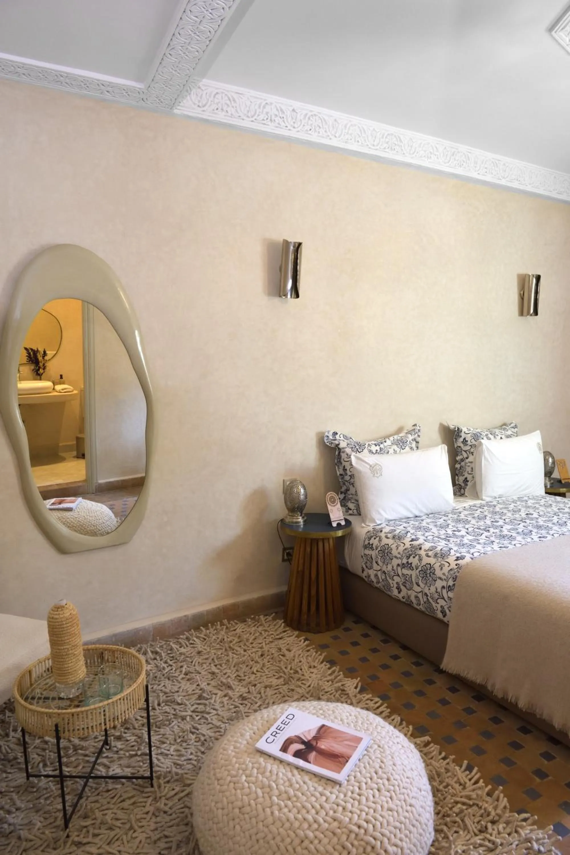 Bed in Riad Palau Marrakech