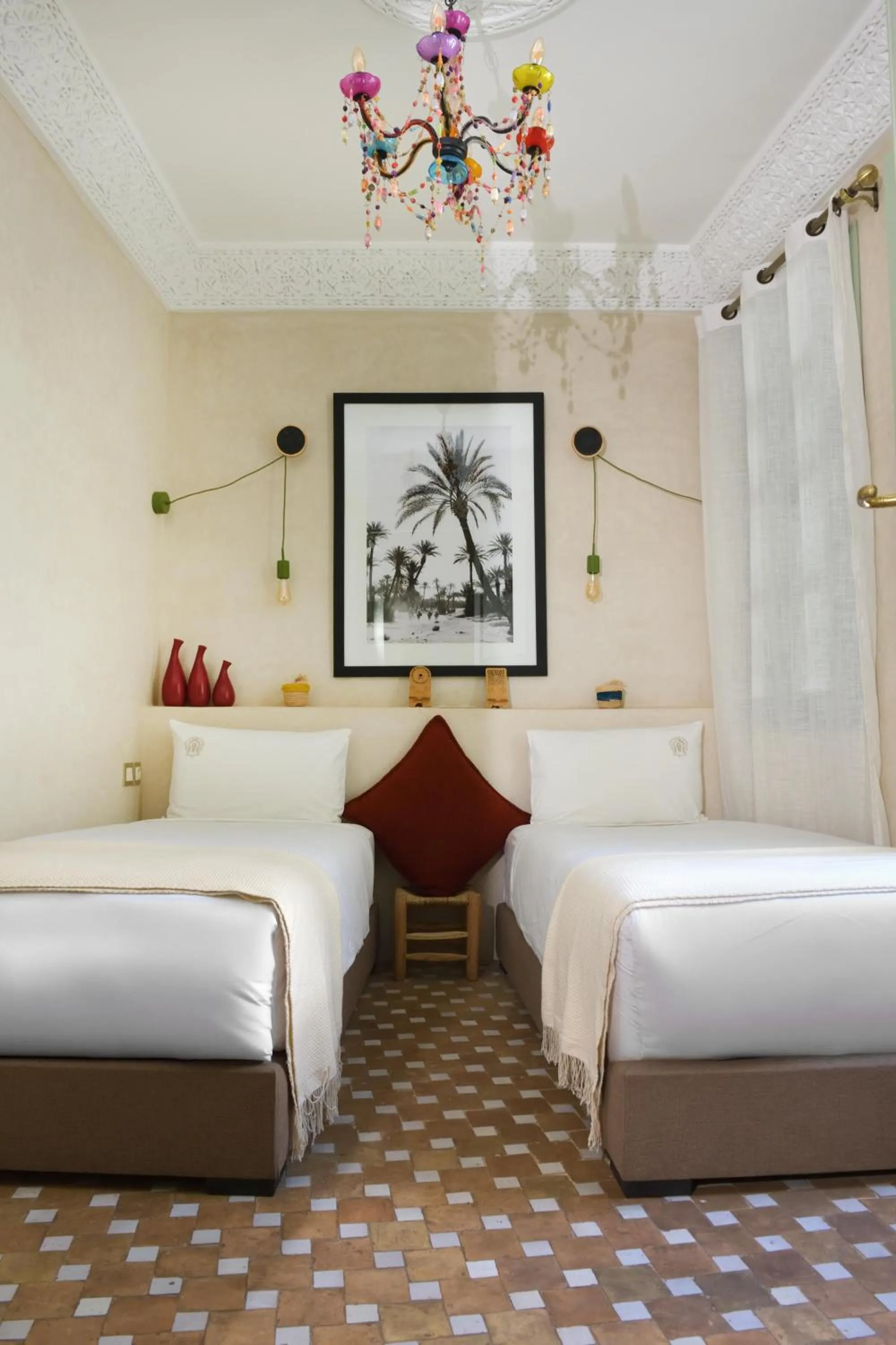 Bed in Riad Palau Marrakech