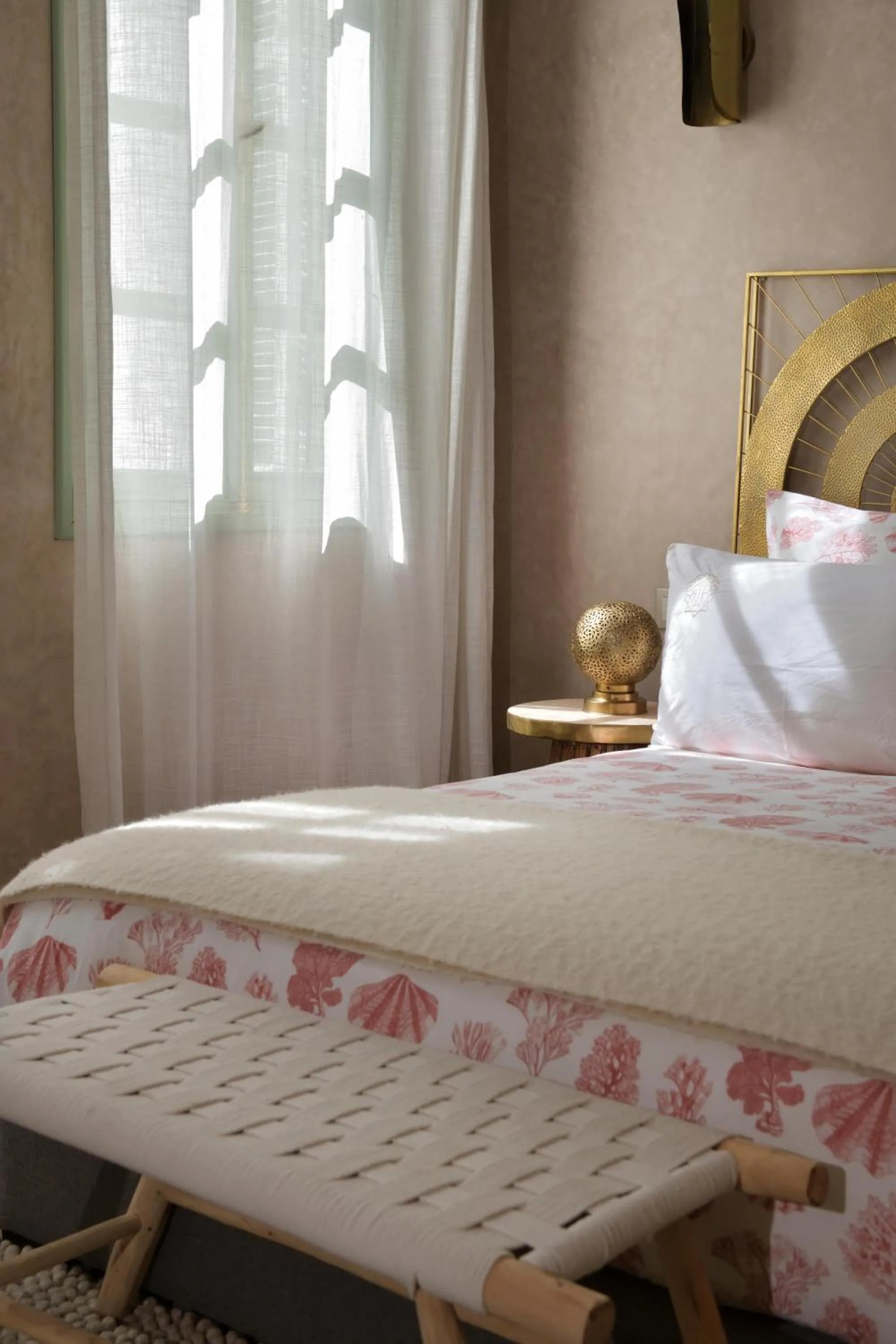 Bed in Riad Palau Marrakech