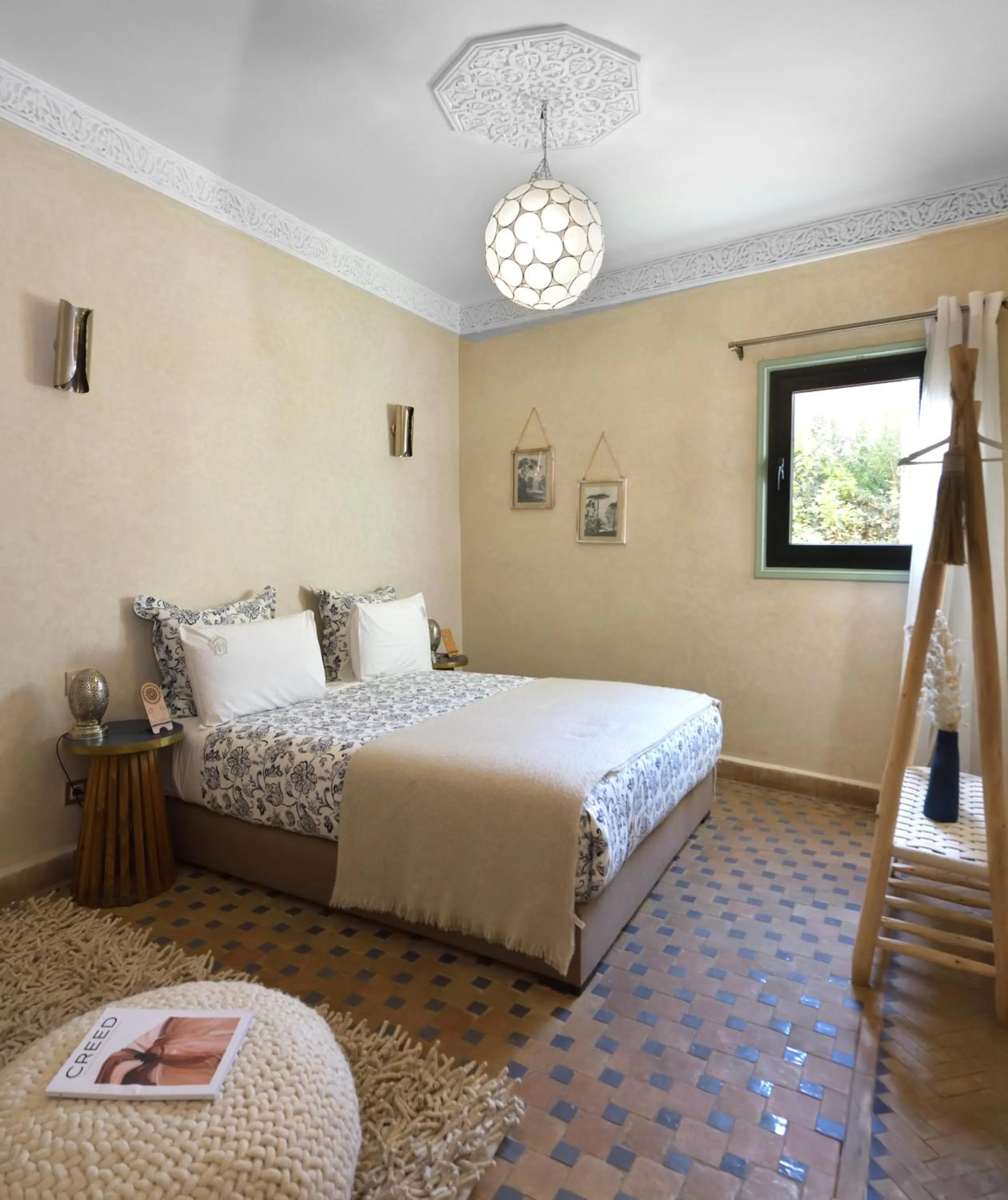 Bed in Riad Palau Marrakech