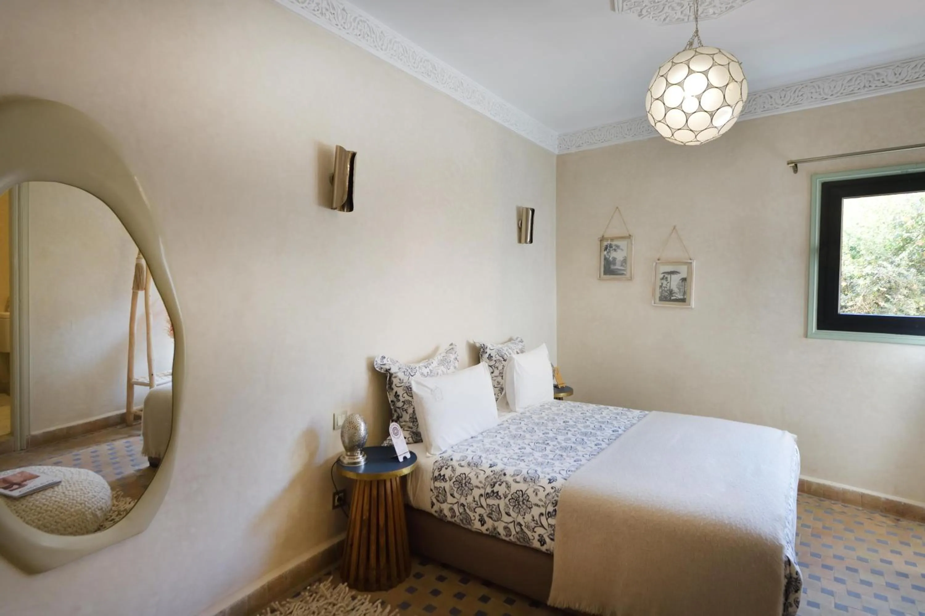 Bed in Riad Palau Marrakech