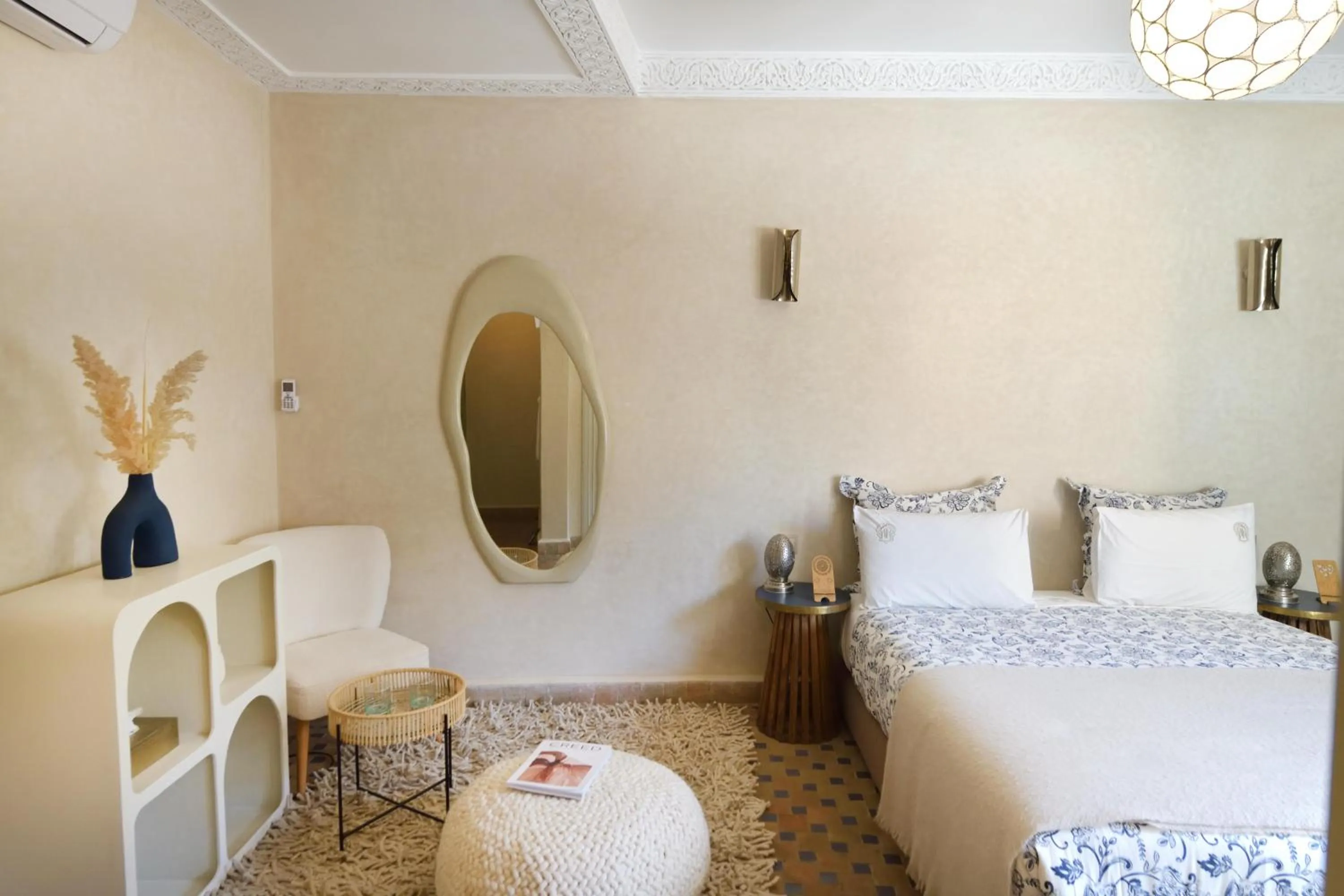 Bed in Riad Palau Marrakech