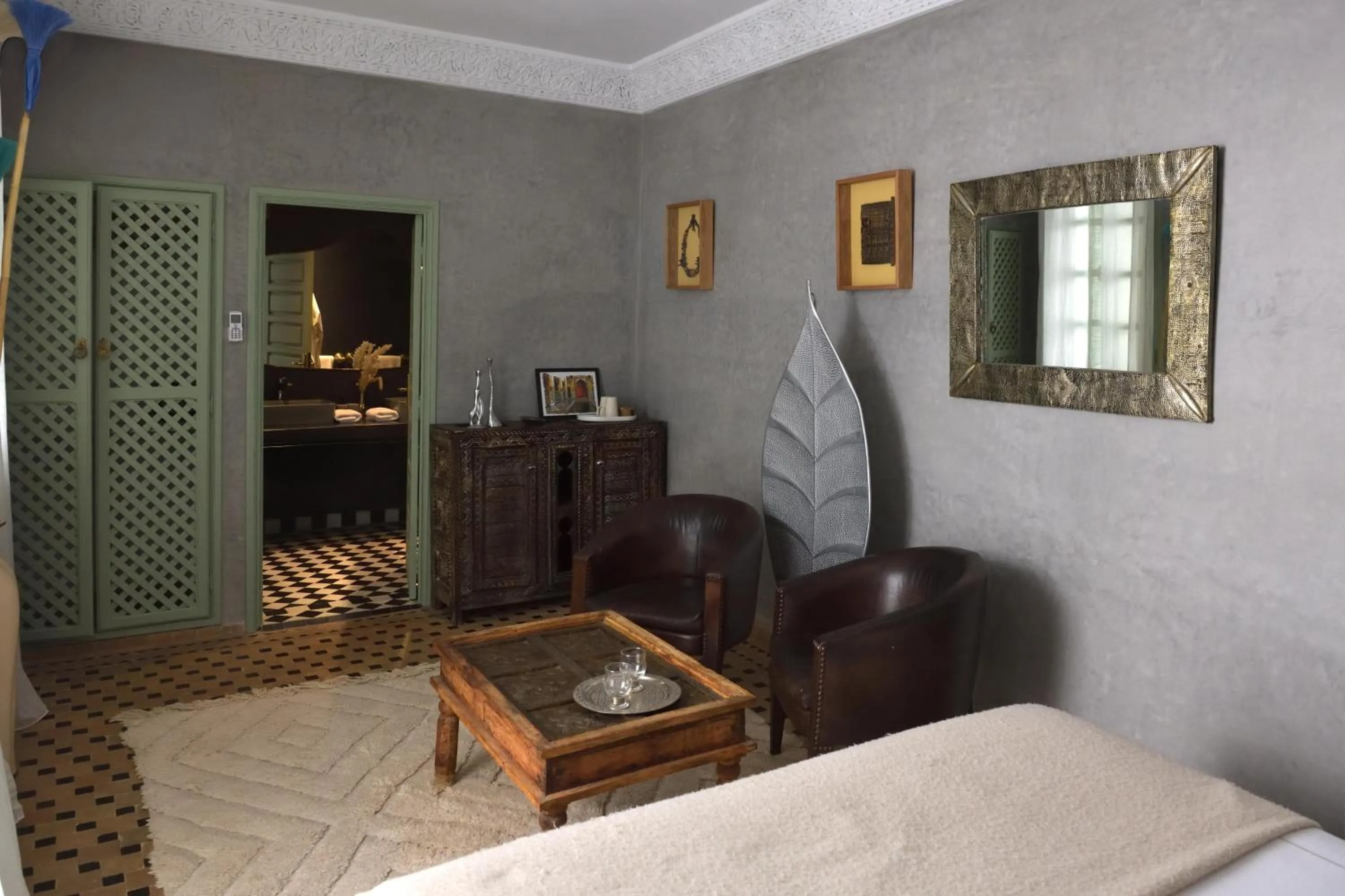 Coffee/tea facilities, Bed in Riad Palau Marrakech
