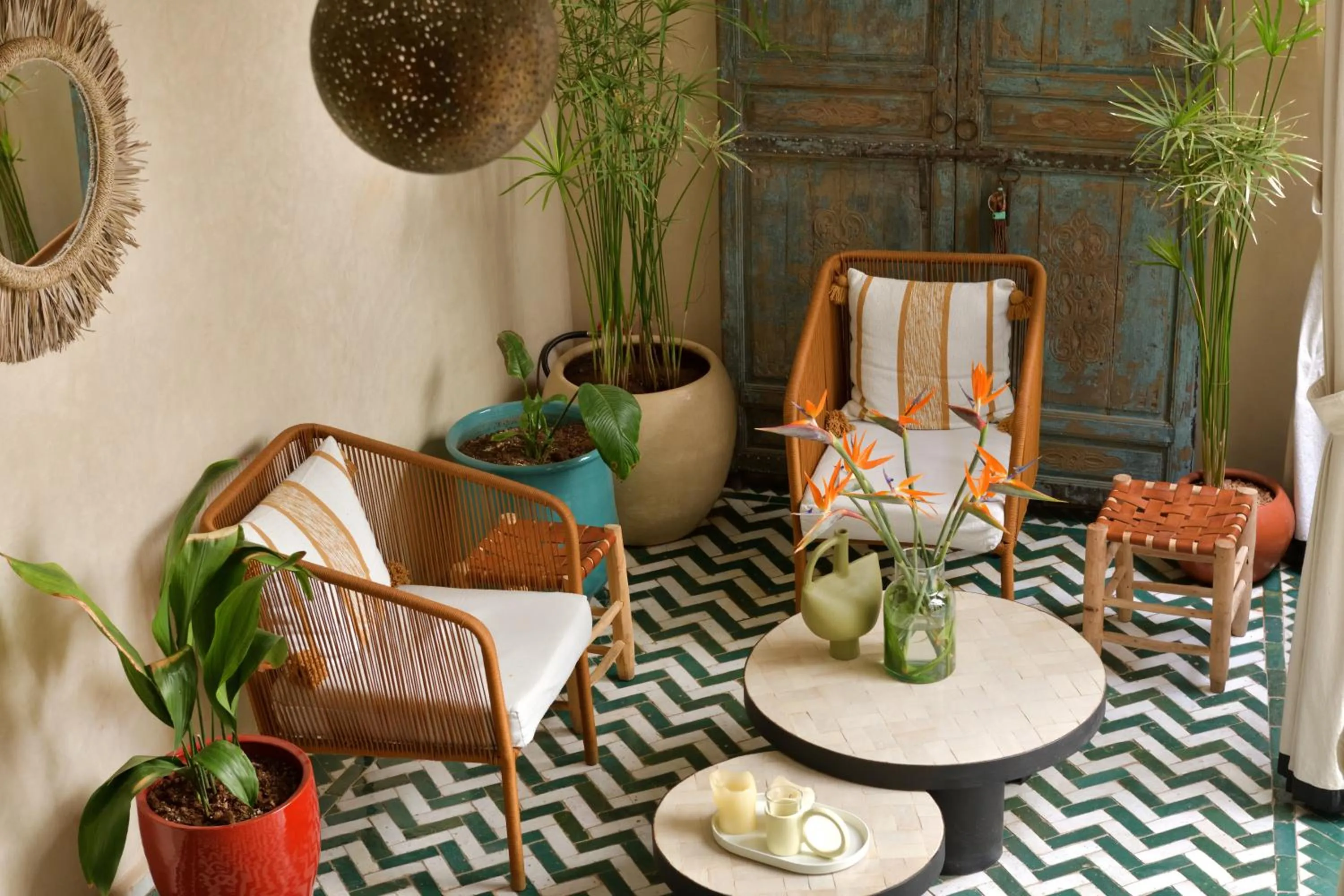 Living room in Riad Palau Marrakech
