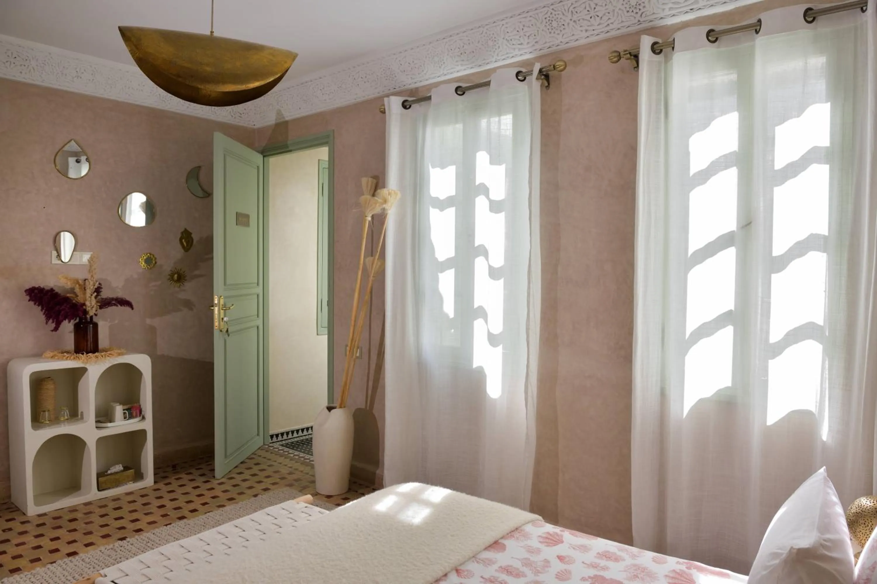 Bed in Riad Palau Marrakech