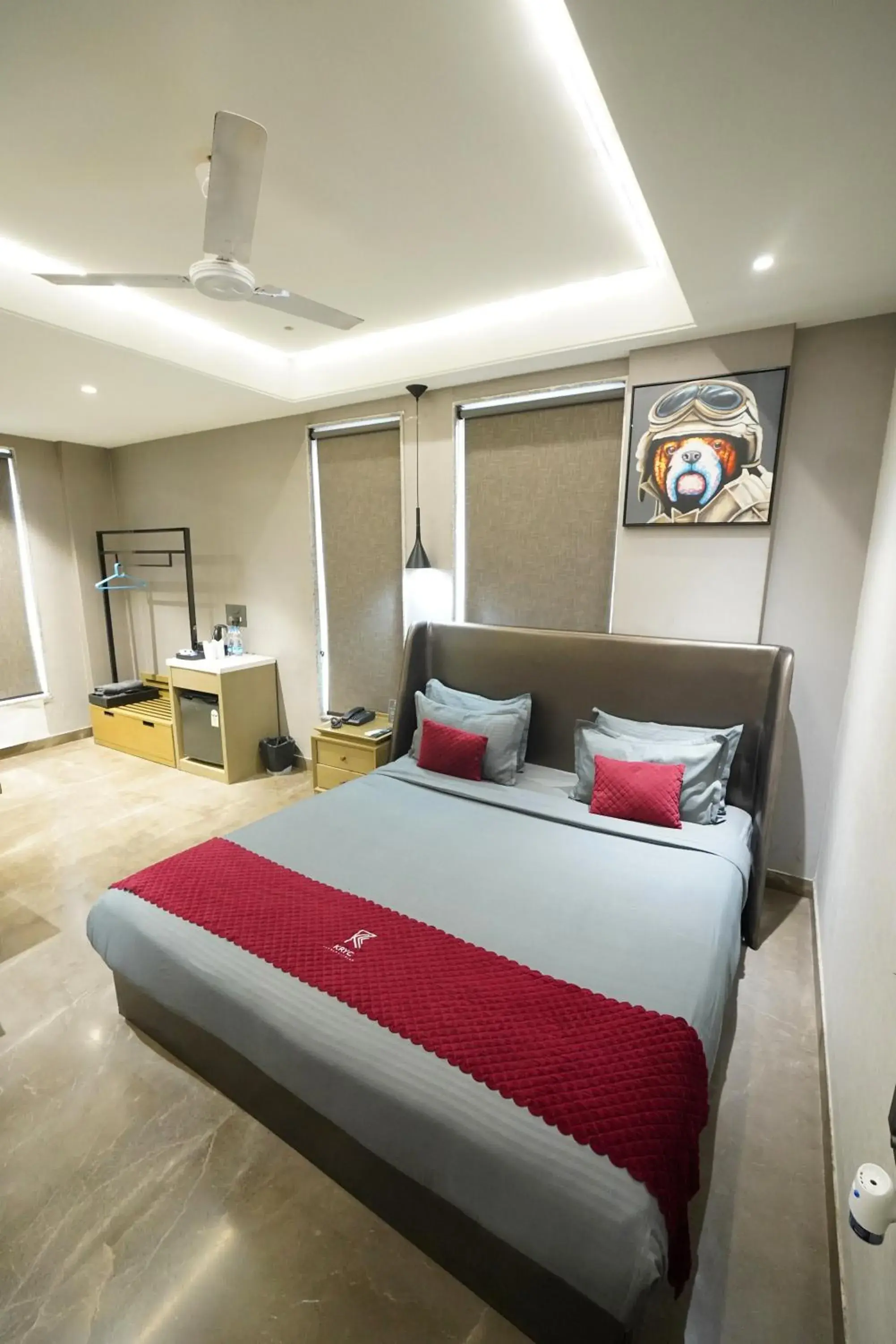 Bedroom, Bed in KRYC Luxury Living near Indraprastha Apollo Hospital Bedroom, Bed in KRYC Luxury Living near Indraprastha Apollo Hospital