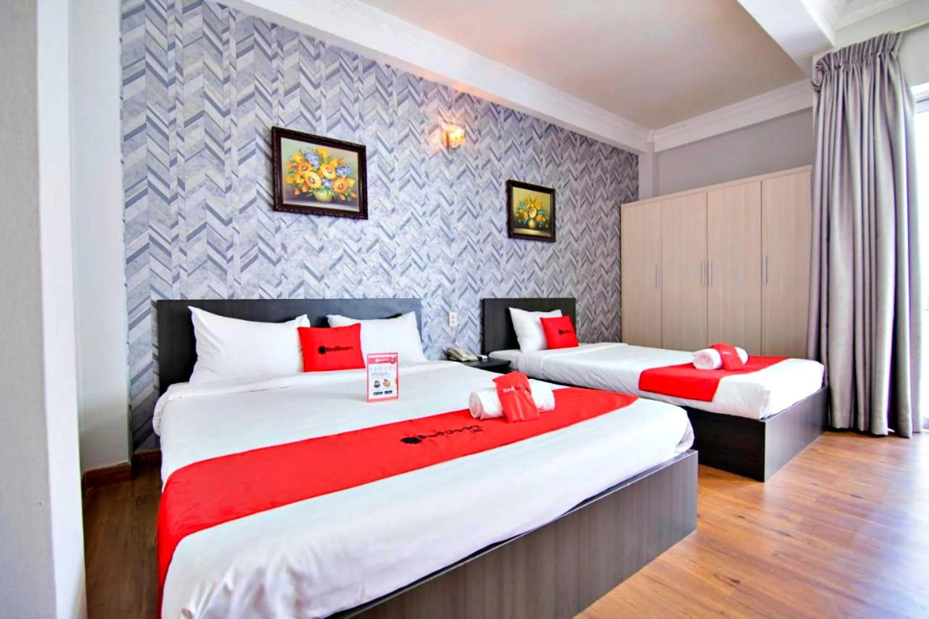 Bed in HANZ Quynh Giang Hotel