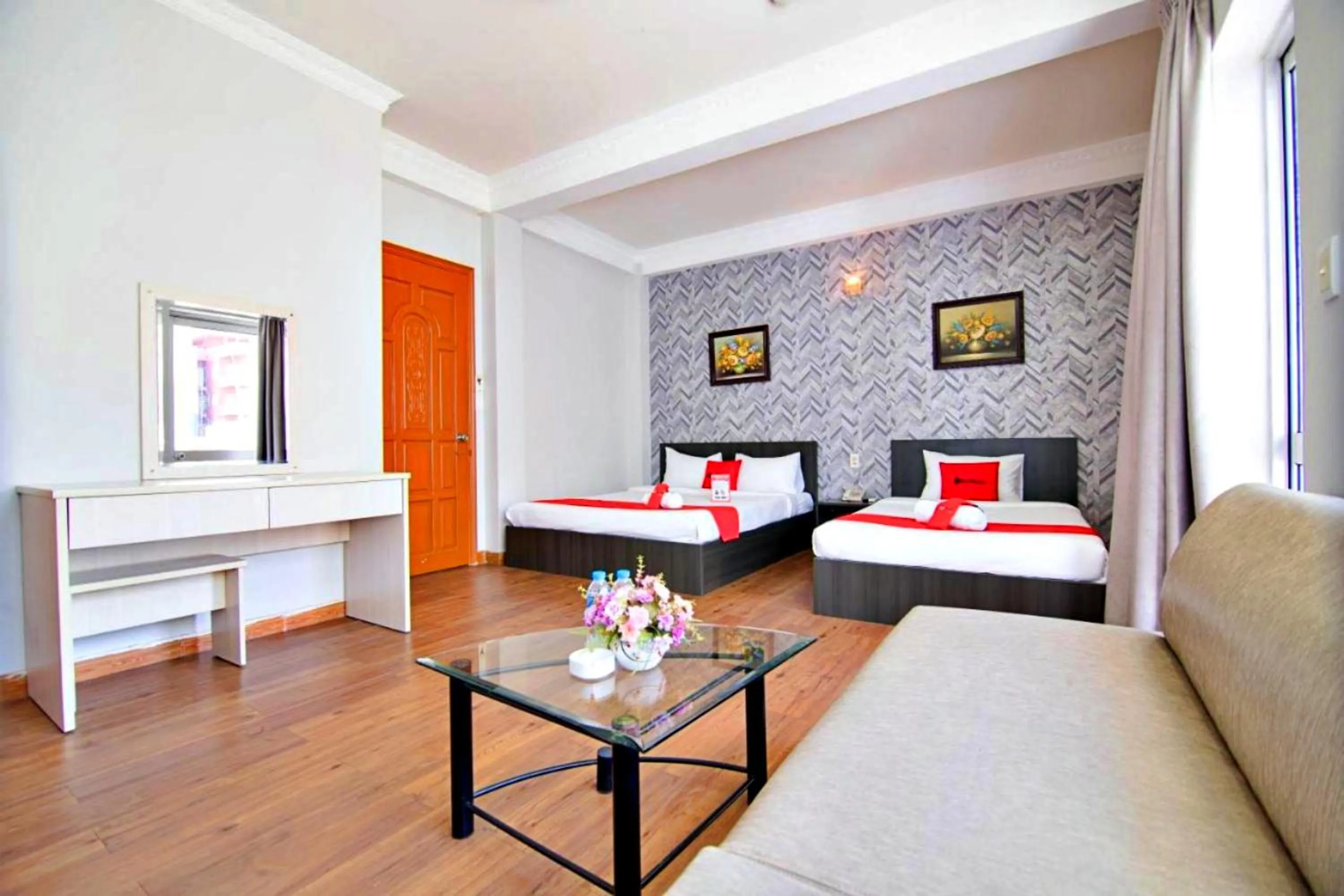 Bed in HANZ Quynh Giang Hotel