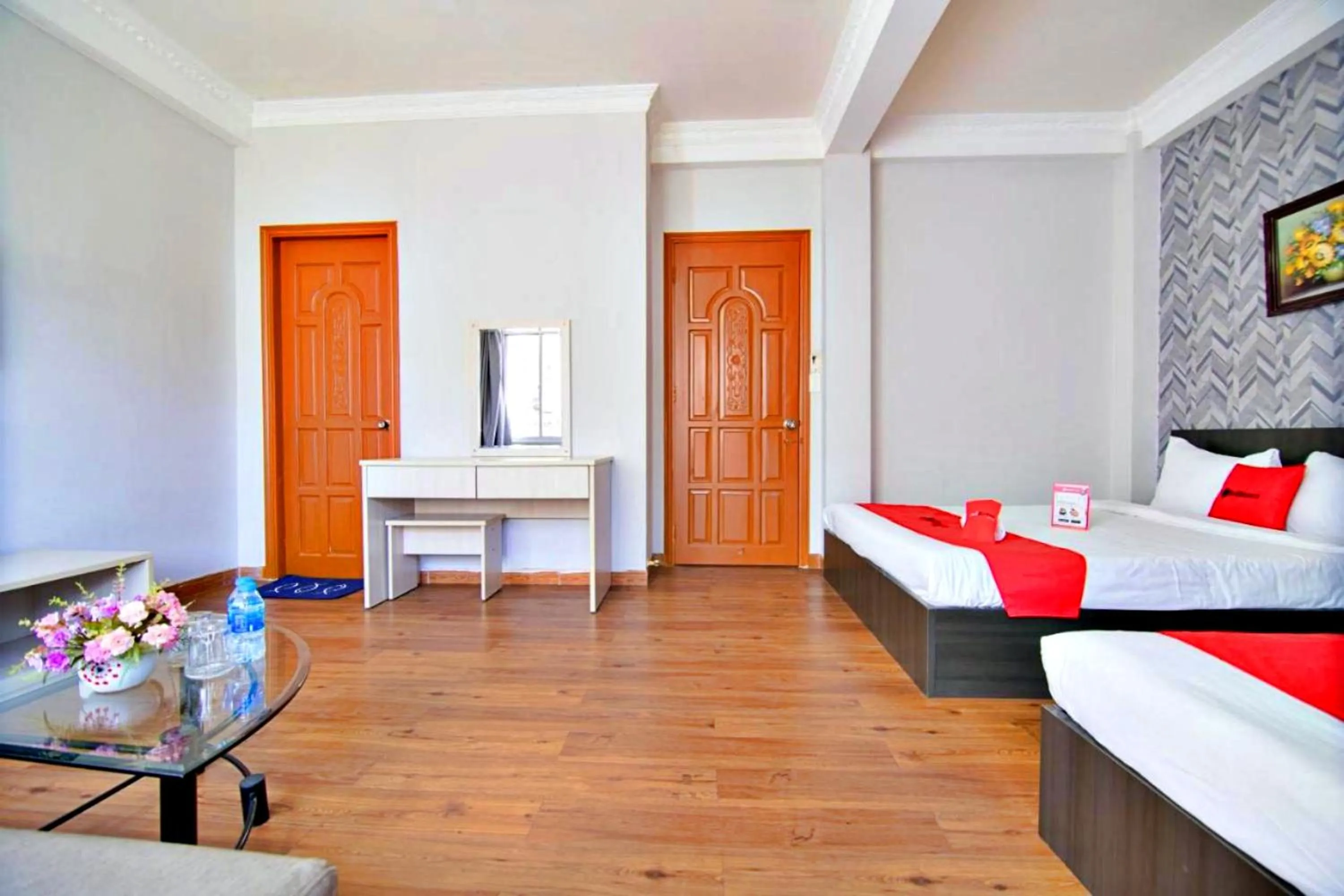 Bed in HANZ Quynh Giang Hotel