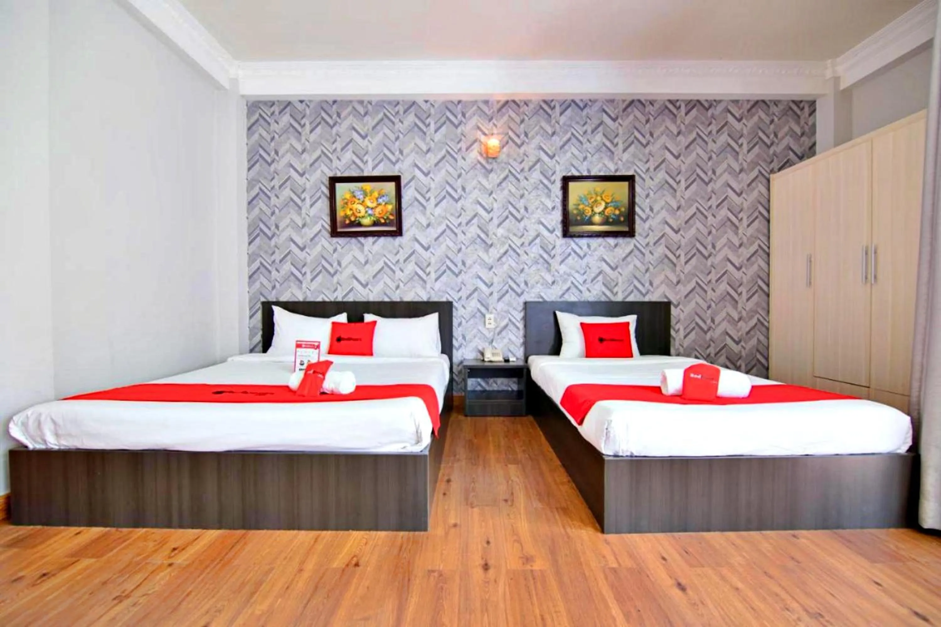 Bed in HANZ Quynh Giang Hotel