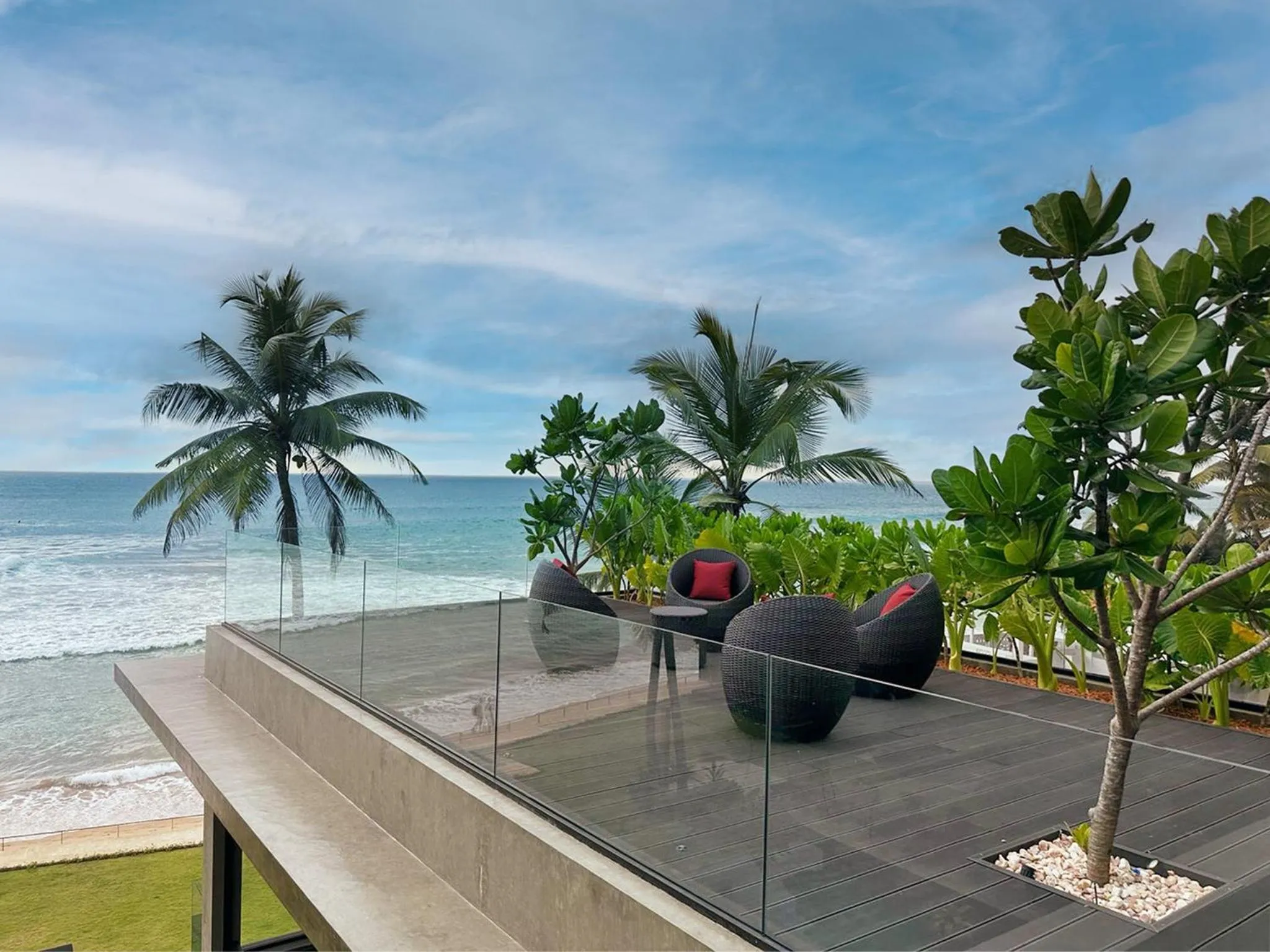 Balcony/Terrace in DORMERO Hotel Sri Lanka Hikkaduwa Beach